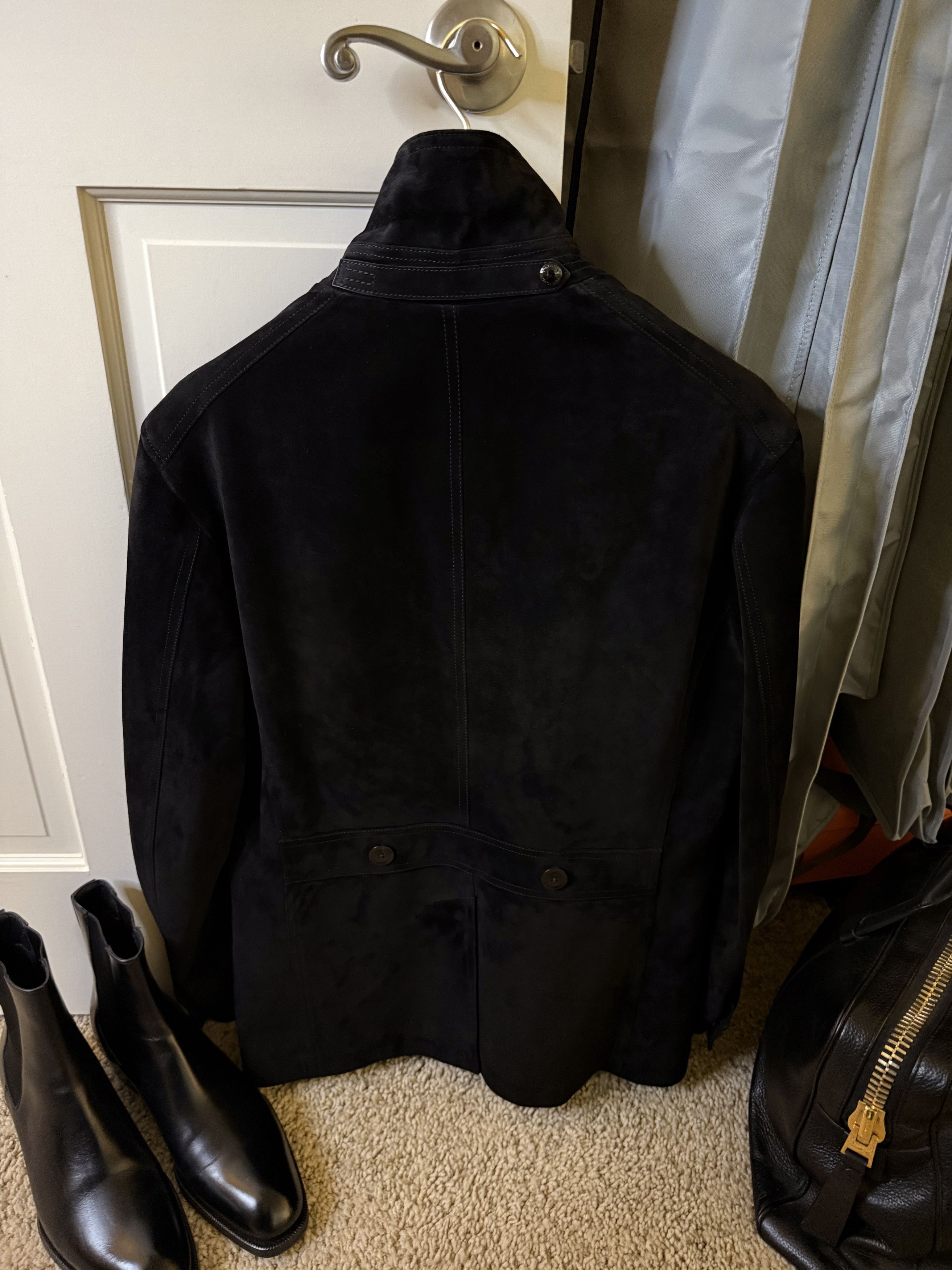 Tom Ford Ultimate Ultra-Rare New $10,800 w/tax Suede Field Jacket Size US M / EU 48-50 / 2 - 19 Thumbnail