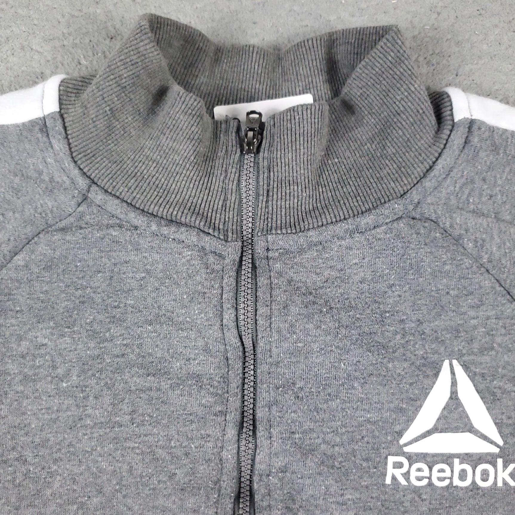 Reebok Reebok Women's Gray 1/4 Zip Sweater Adult Medium Casual Knitted Pullover Size M / US 6-8 / IT 42-44 - 2 Thumbnail