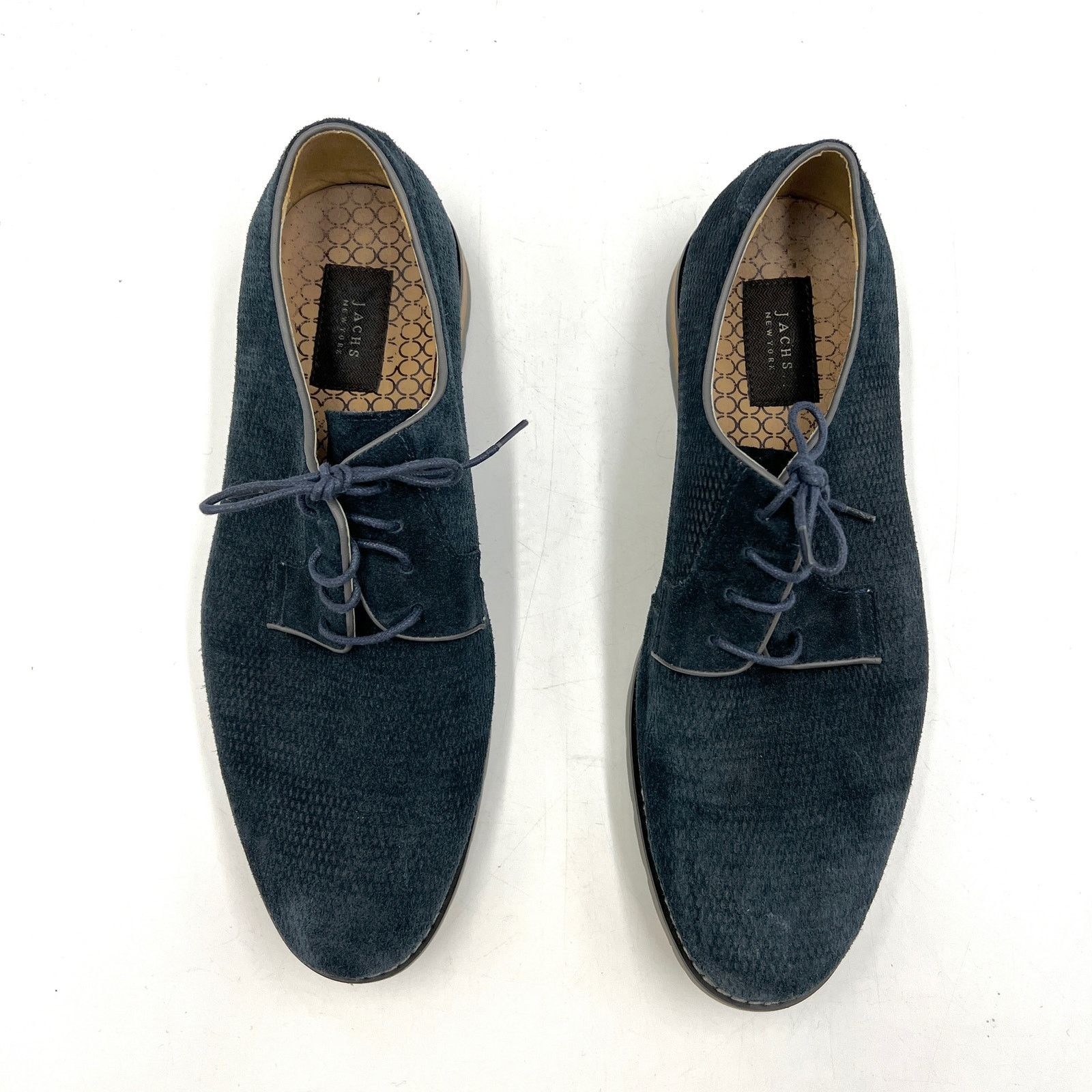 JACHS NY Jachs NY Marty Perforated Suede Oxfords Size US 11 / EU 44 - 4 Thumbnail