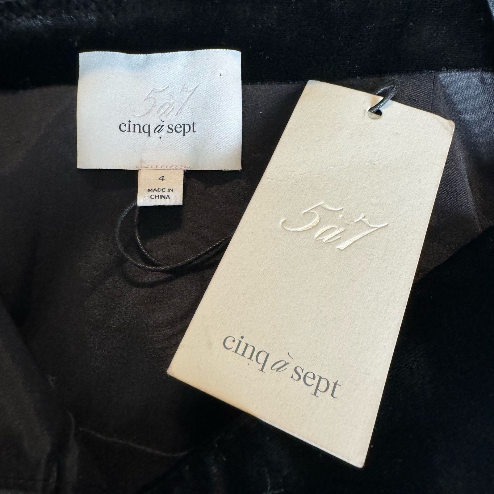 Cinq a Sept Cinq à Sept Kiki Velvet Mini Dress Size 4 NWT Size S / US 4 / IT 40 - 8 Thumbnail