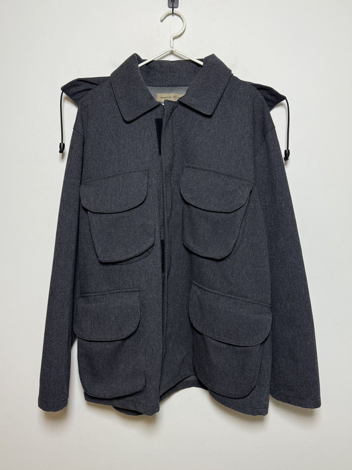 Stone Island Massimo Osti Production Techno Wool Hooded Jacket Size US L / EU 52-54 / 3 - 7 Thumbnail