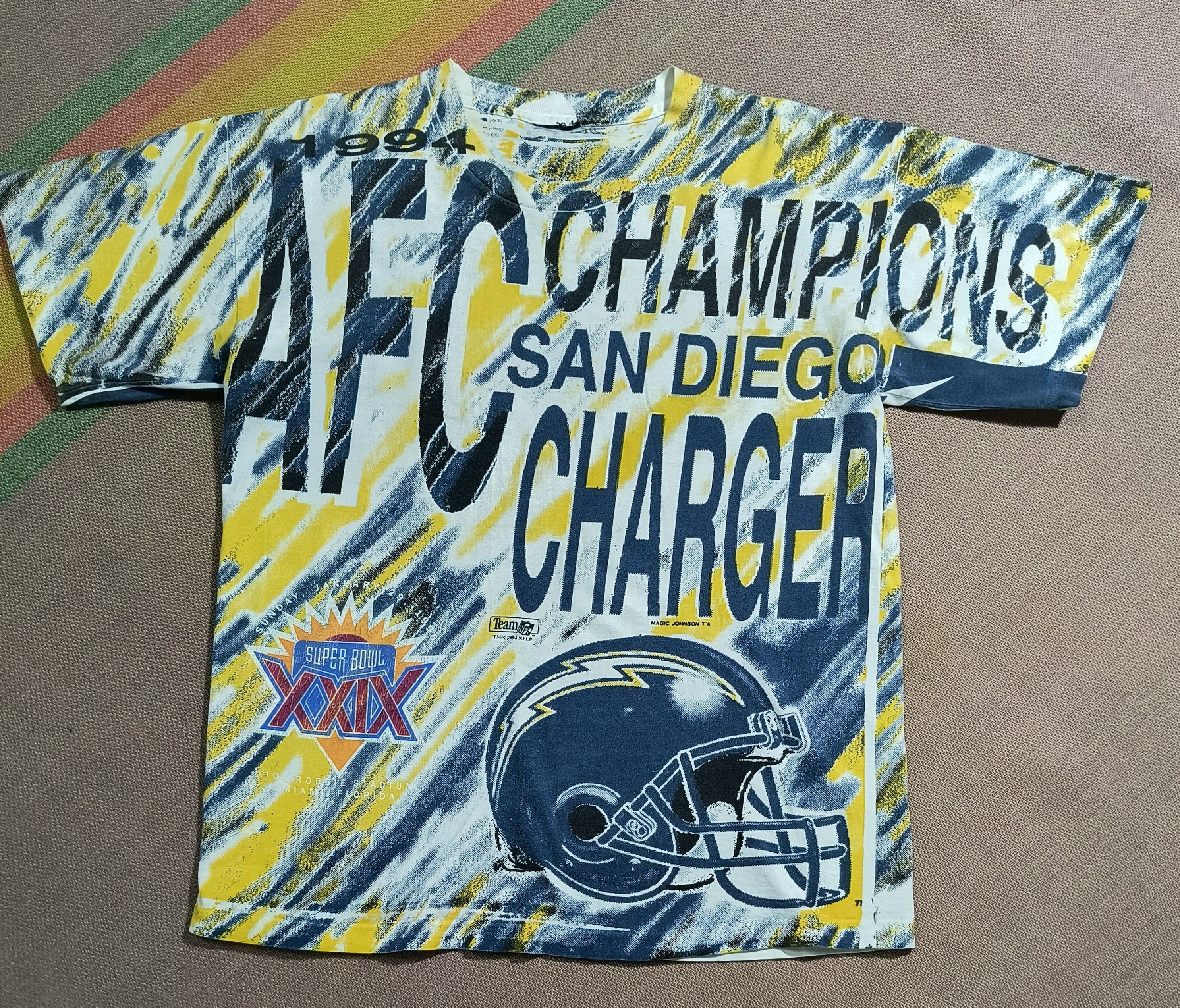 NFL Vintage AOP SD Chargers AFC Champions 1994 tee Size US L / EU 52-54 / 3 - 1 Thumbnail