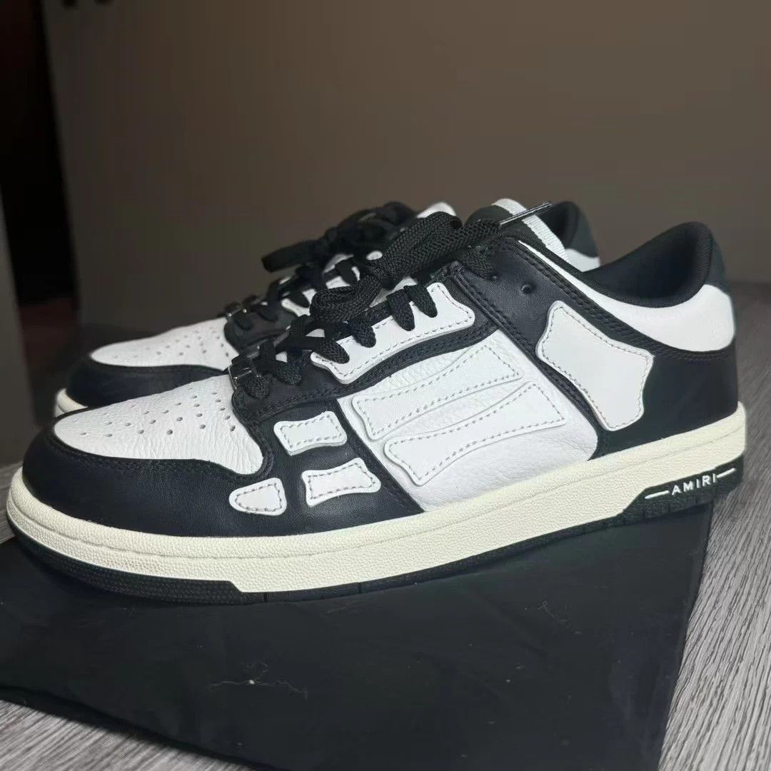 Amiri Black and White Low-Top Sneakers Size US 10 / EU 43 - 1 Thumbnail