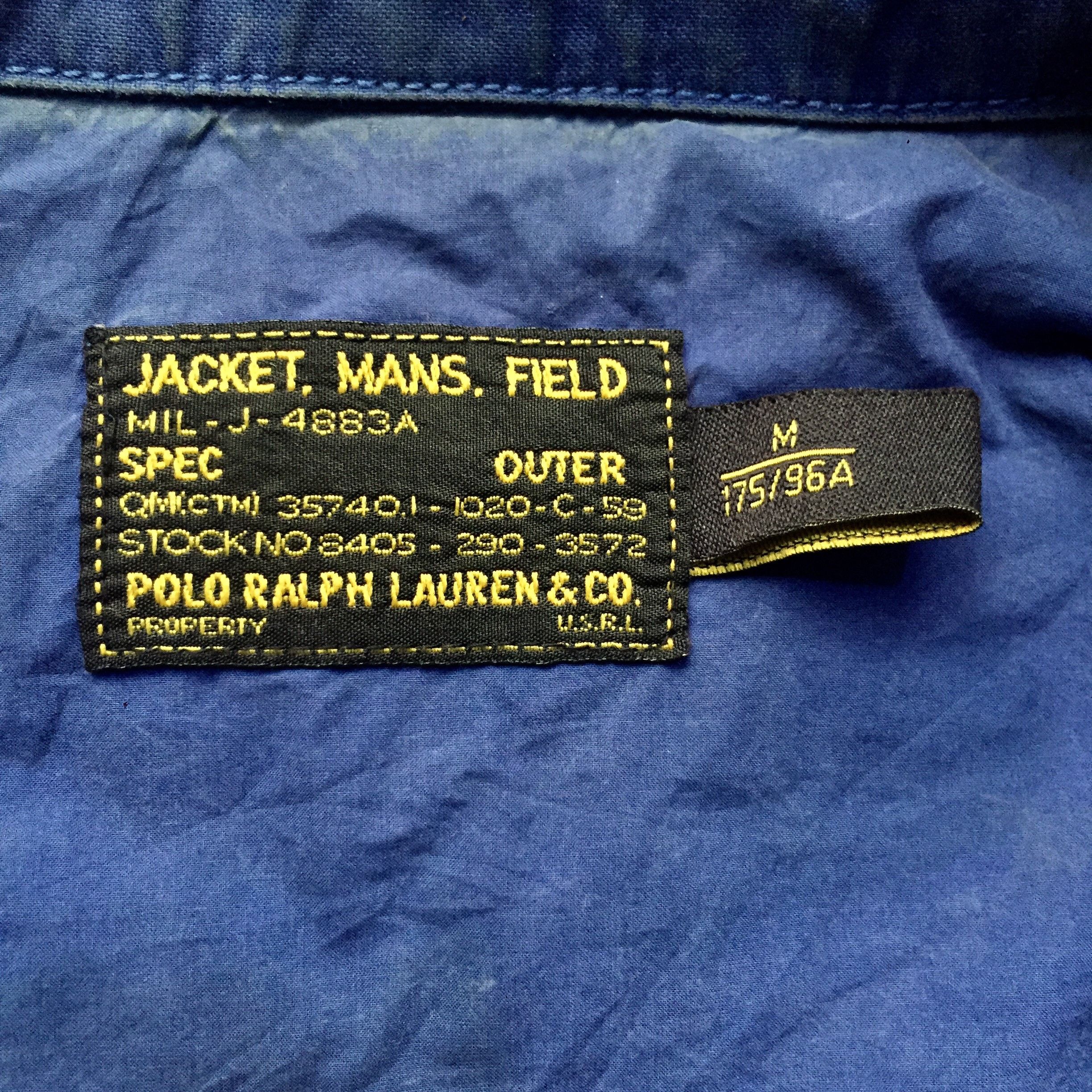 Polo Ralph Lauren Polo RL M65 Washed Blue Slang Multipocket Jacket M-L Size US M / EU 48-50 / 2 - 5 Thumbnail