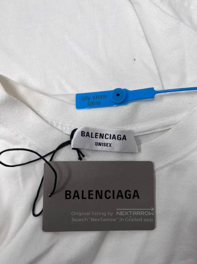 Balenciaga Balenciaga Solid Color Handwritten Letter Logo Printed Cre Size S / US 4 / IT 40 - 5 Thumbnail