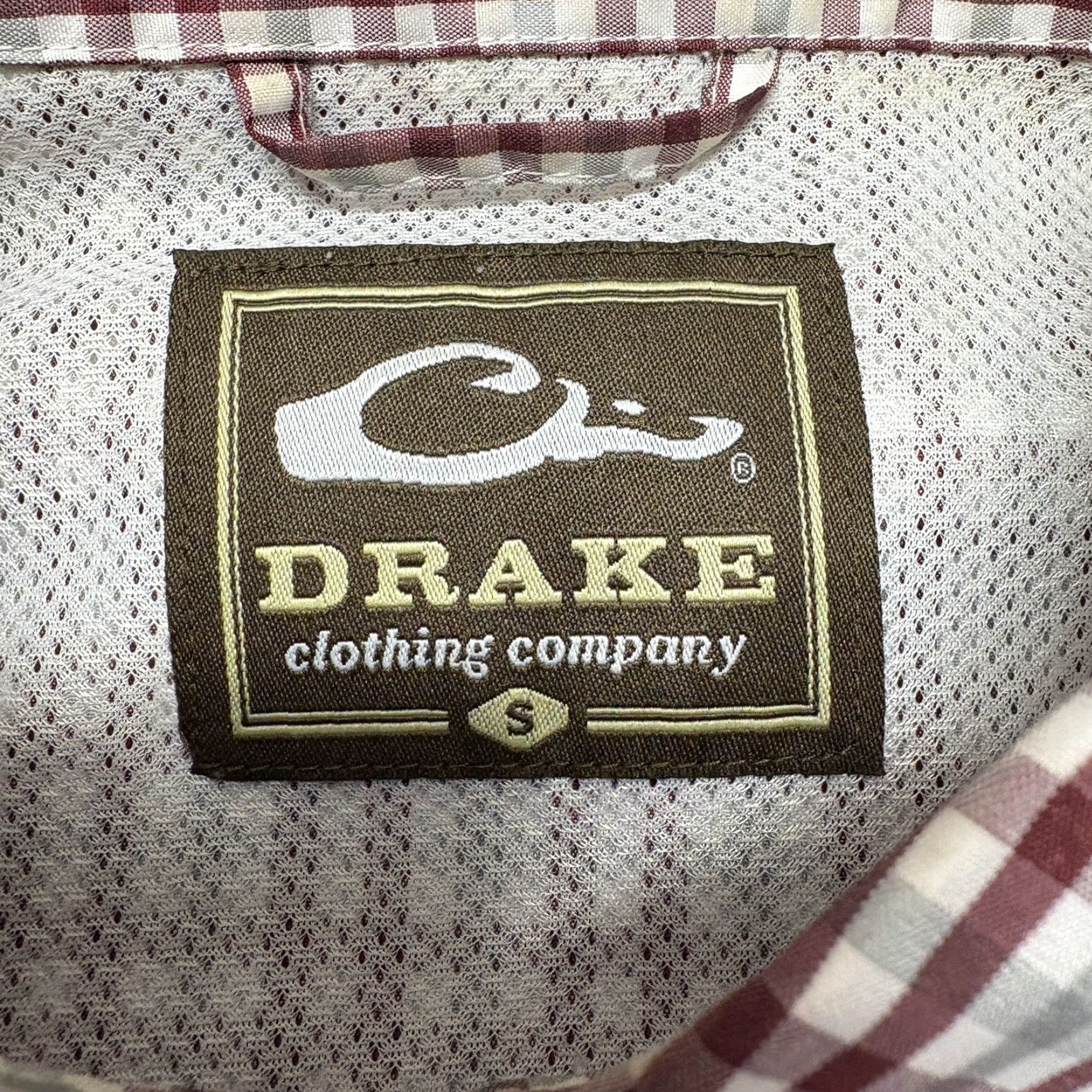 Vintage Drake A&M Vented Shirt Mens Small Aggies Button Down Maroon & White Check Size US S / EU 44-46 / 1 - 7 Thumbnail