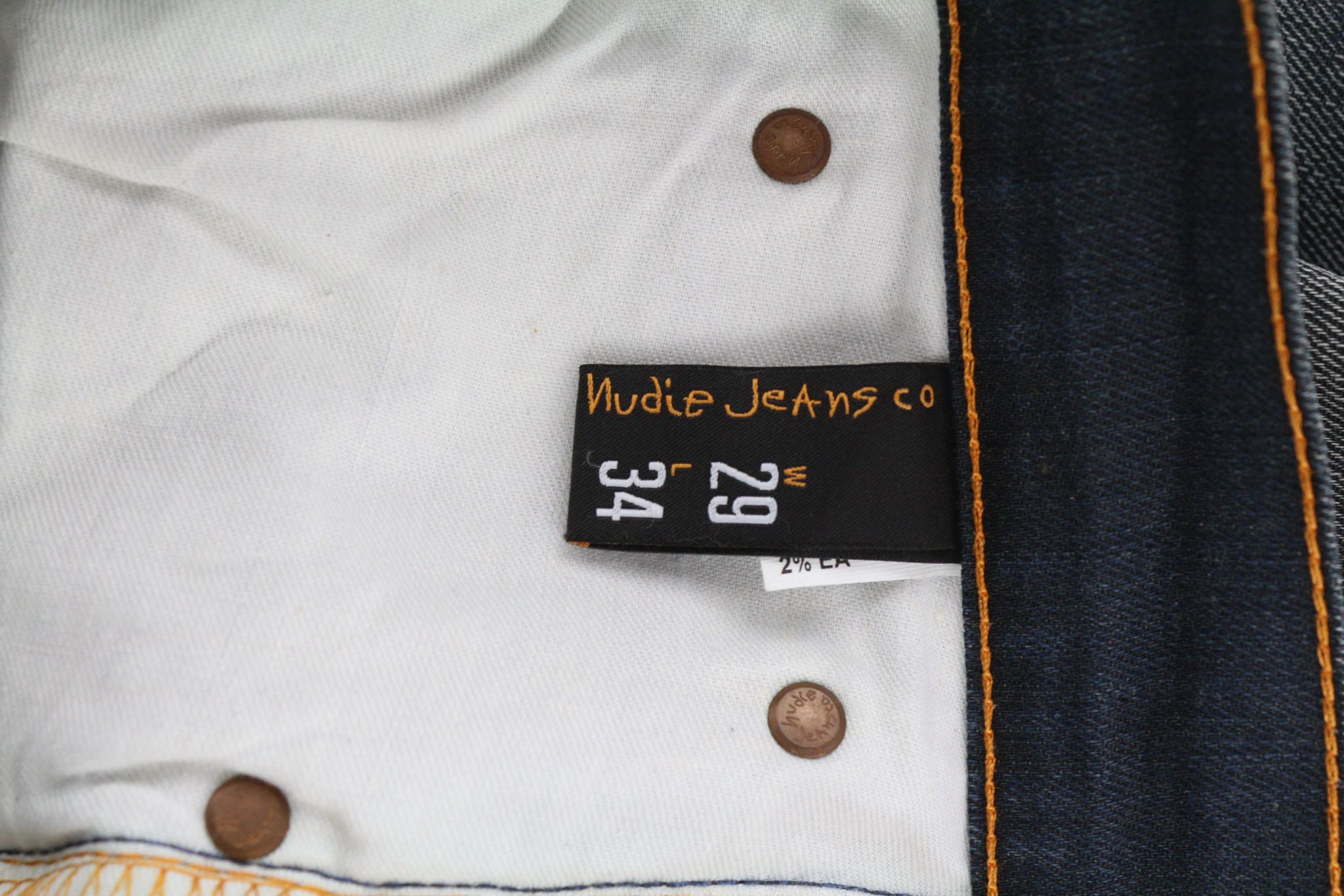 Nudie Jeans THIN FINN GREY AUTHENTIQUE USED W29/L34 Faded Jeans 80416 Size US 29 - 7 Thumbnail