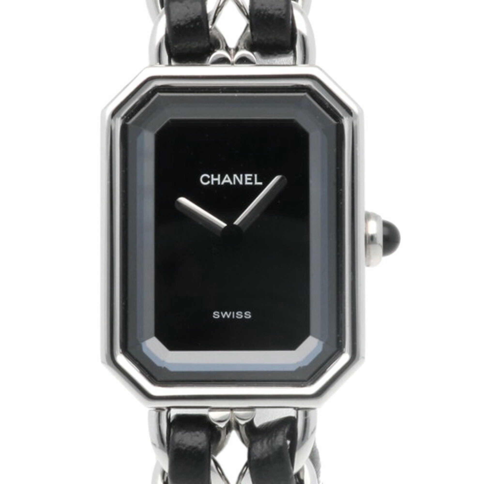 Chanel Premiere M Watch Stainless Steel H0451 Quartz Ladies Chanel Non-Waterproof Reason in Black, Women's
