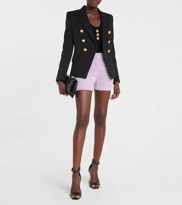 Balmain o1y0625 Short in Lilac Size 26" / US 2 / IT 38 - 3 Thumbnail
