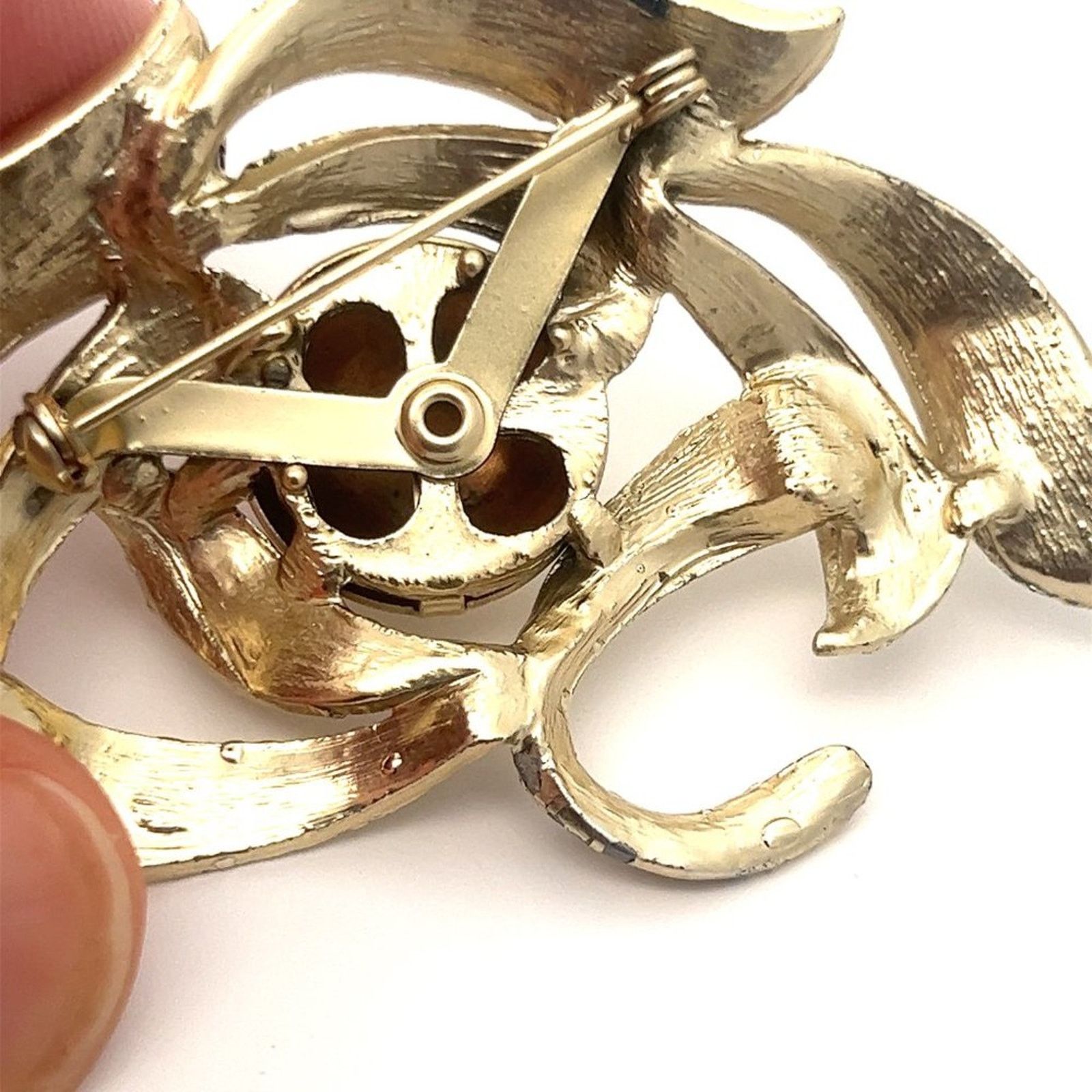 & Other Stories Vintage Large Wet Leaves Silver Tone Brooch Pin Size ONE SIZE - 2 Thumbnail