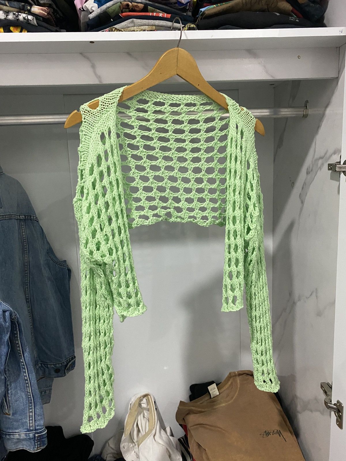 If Six Was Nine × Japanese Brand × atmos Atmos japanese knitted cardigan crop Size US M / EU 48-50 / 2 - 1 Thumbnail