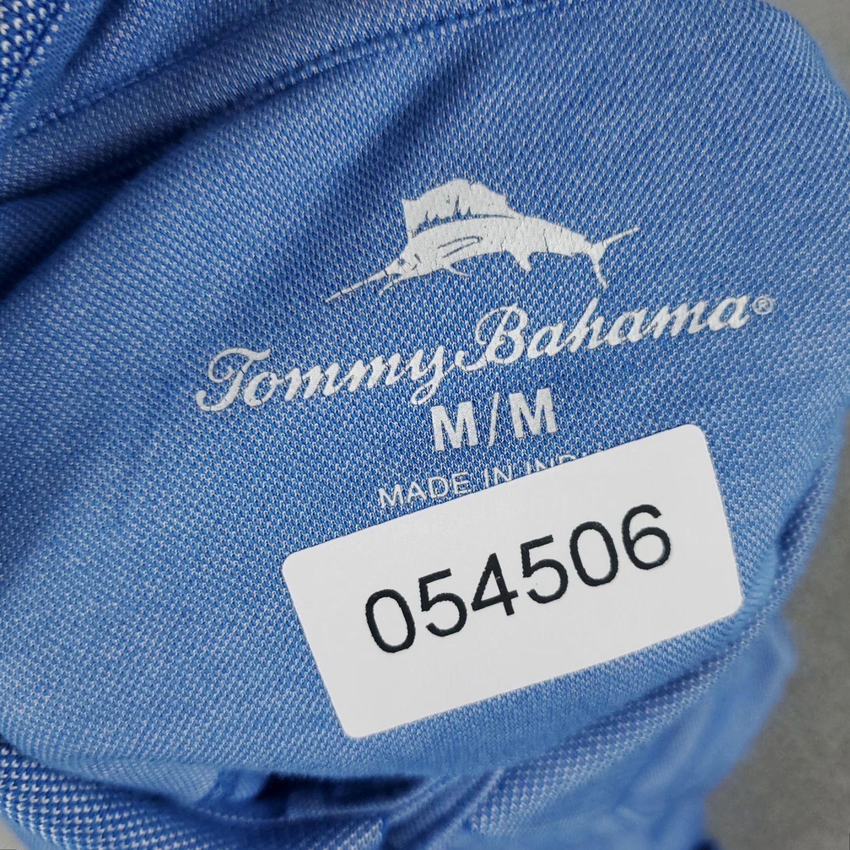 Tommy Bahama Tommy Bahama Polo Shirt Mens Medium Blue Casual Short Sleeve Woven Cotton Size US M / EU 48-50 / 2 - 7 Thumbnail