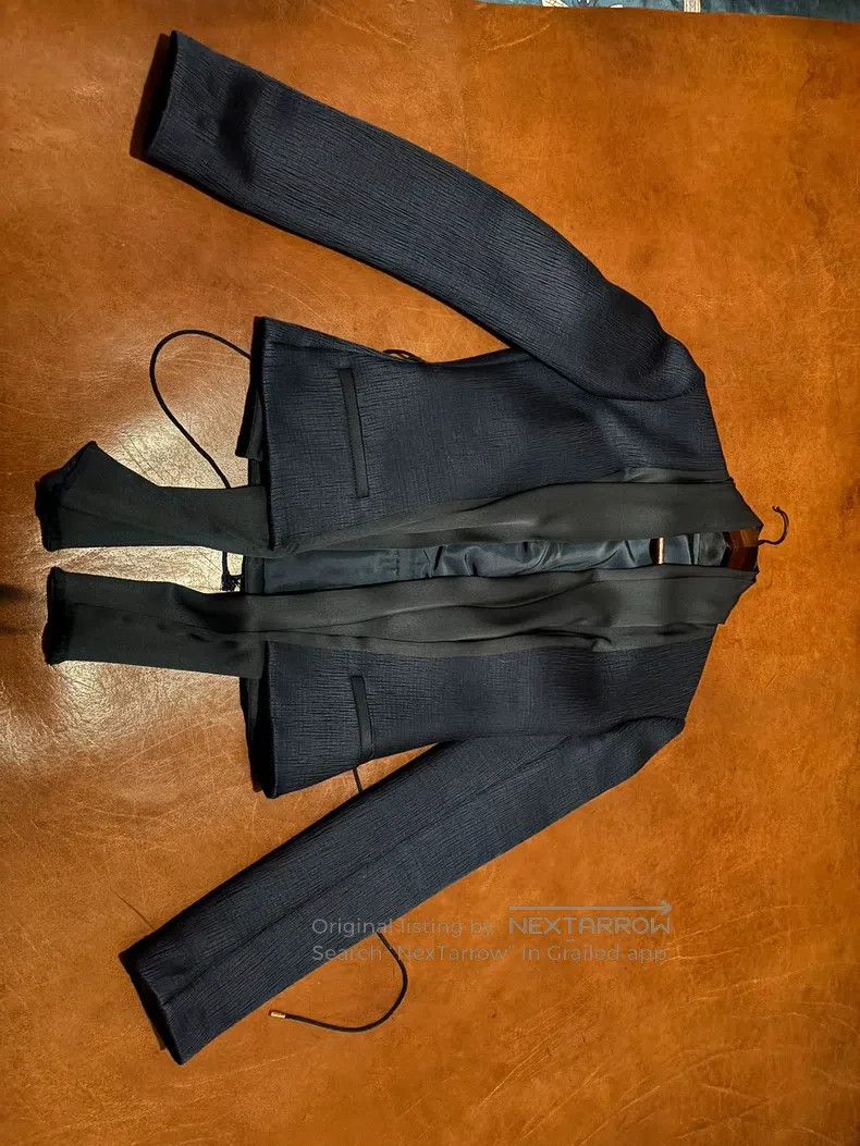 The Row The Row Dark blue wool and silk blazer Size S / US 4 / IT 40 - 4 Thumbnail
