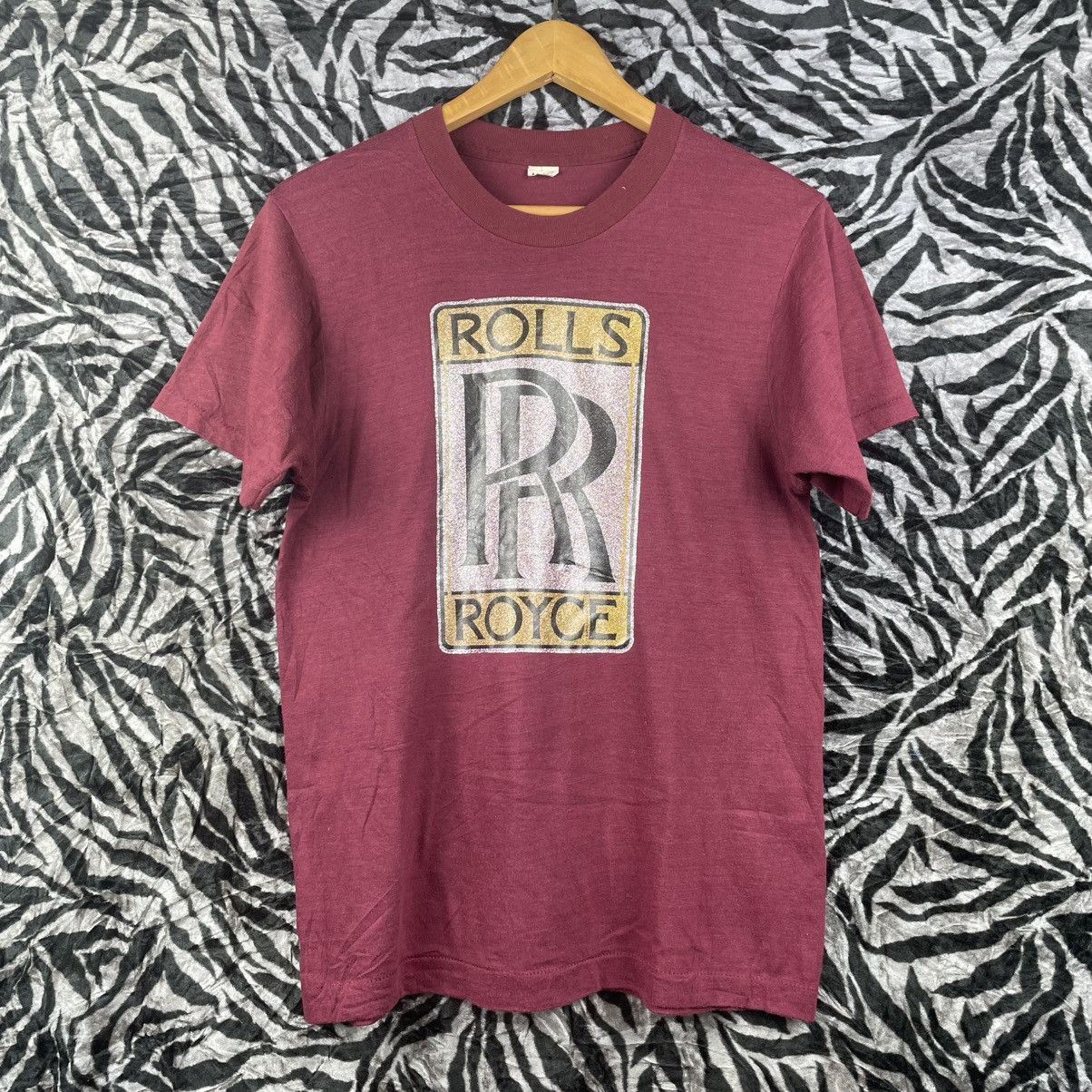 Vintage Vintage 80s Rolls Royce T-Shirt Glitter iron-on Size US M / EU 48-50 / 2 - 1 Thumbnail
