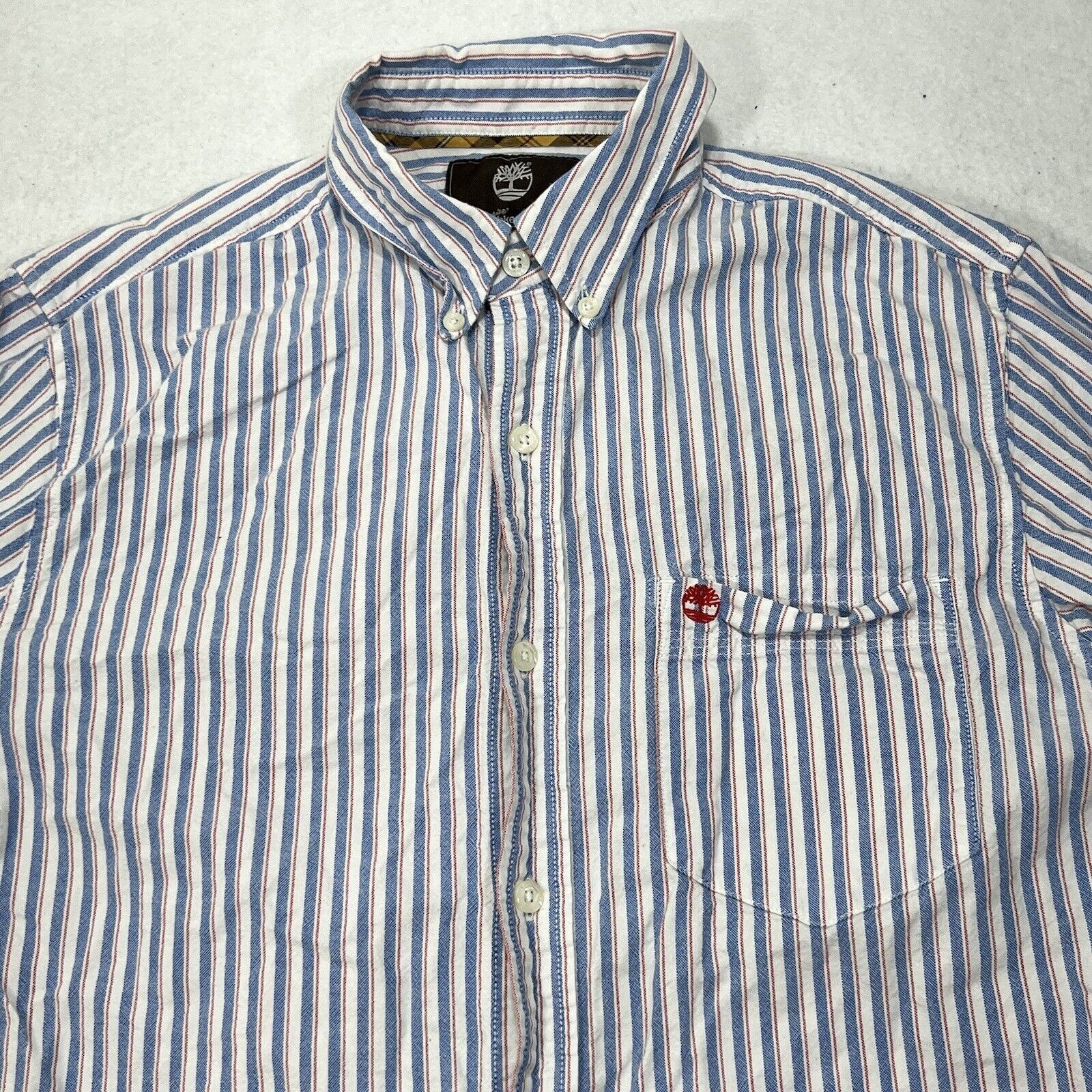Timberland Timberland Earthkeepers Button Down Blue Striped Dress Shirt Size US S / EU 44-46 / 1 - 2 Thumbnail