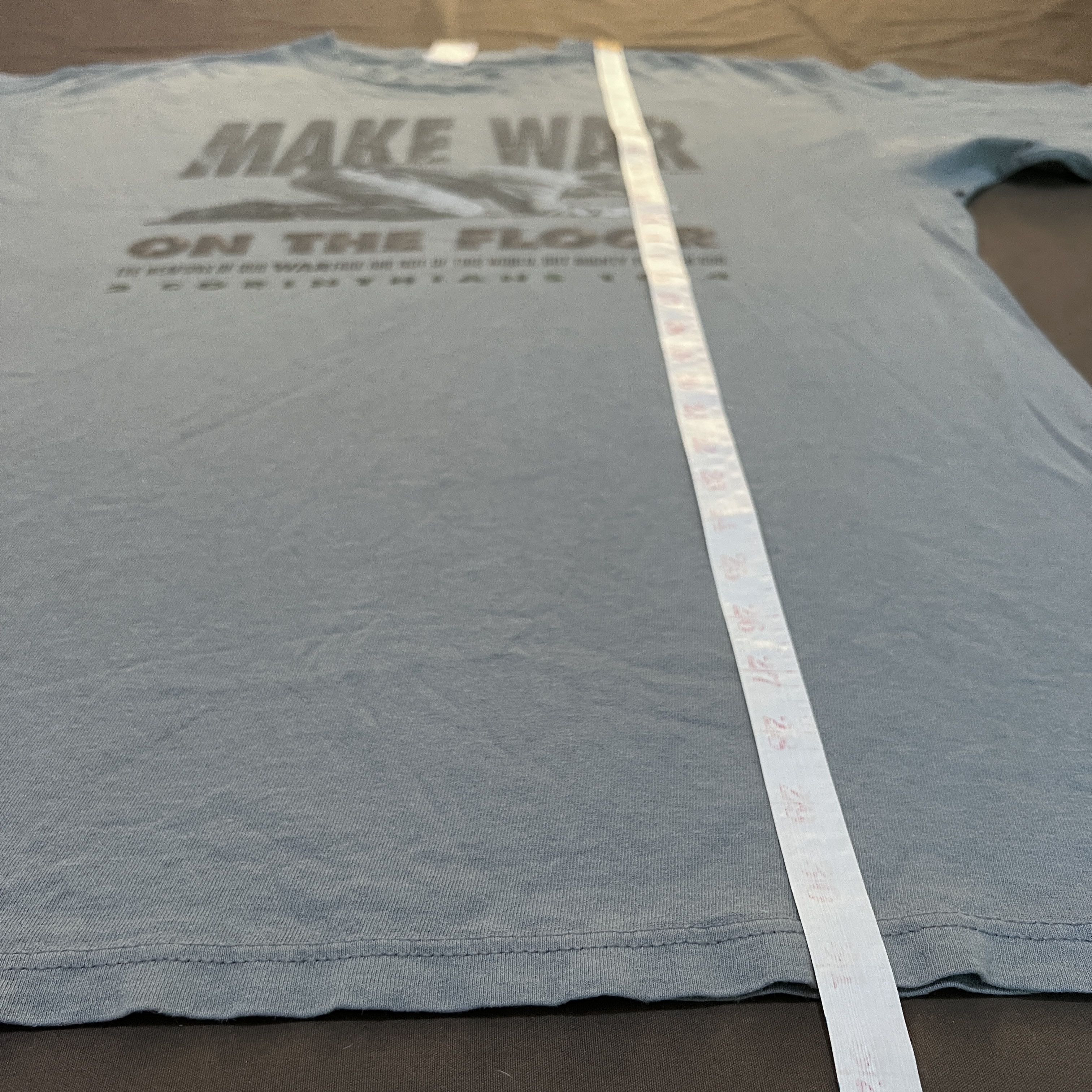 Vintage Vintage Make war on the floor Bible Holy God Jesus Tee Size US XL / EU 56 / 4 - 15 Thumbnail