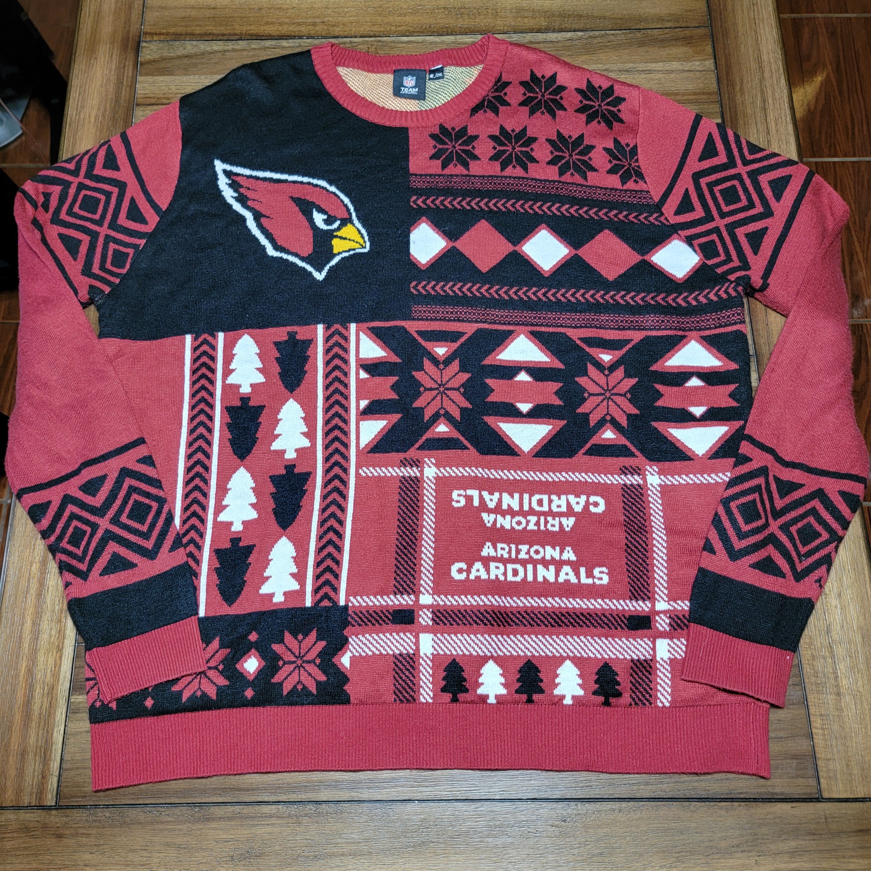 NFL NFL Team Apparel Knit Arizona Cardinals Holiday Sweater -2XL Size US XXL / EU 58 / 5 - 1 Thumbnail