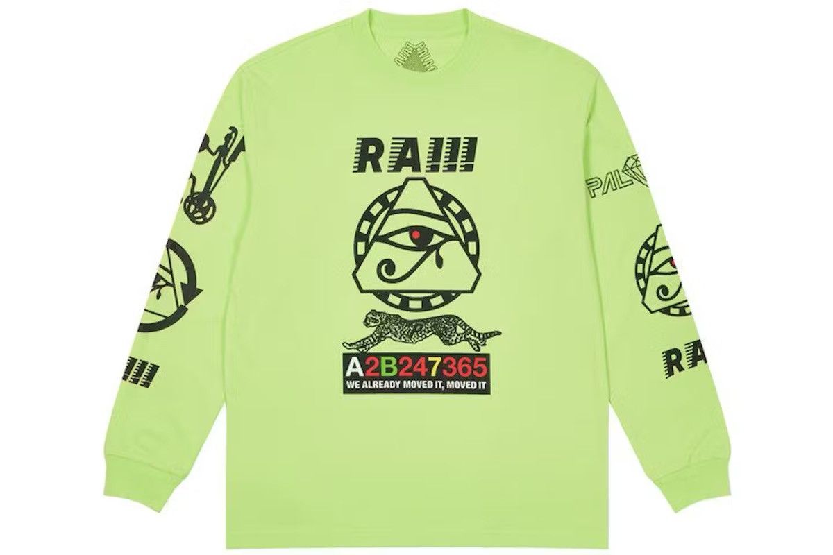 Palace Palace RA Longsleeve ‘Light Lime’ Size US XL / EU 56 / 4 - 3 Thumbnail
