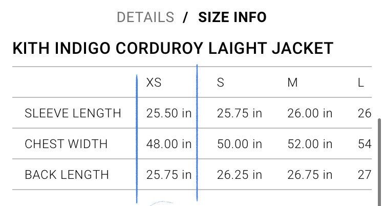 Kith KITH Corduroy Laight Jacket Dark Indigo BNWT Size US XS / EU 42 / 0 - 9 Thumbnail