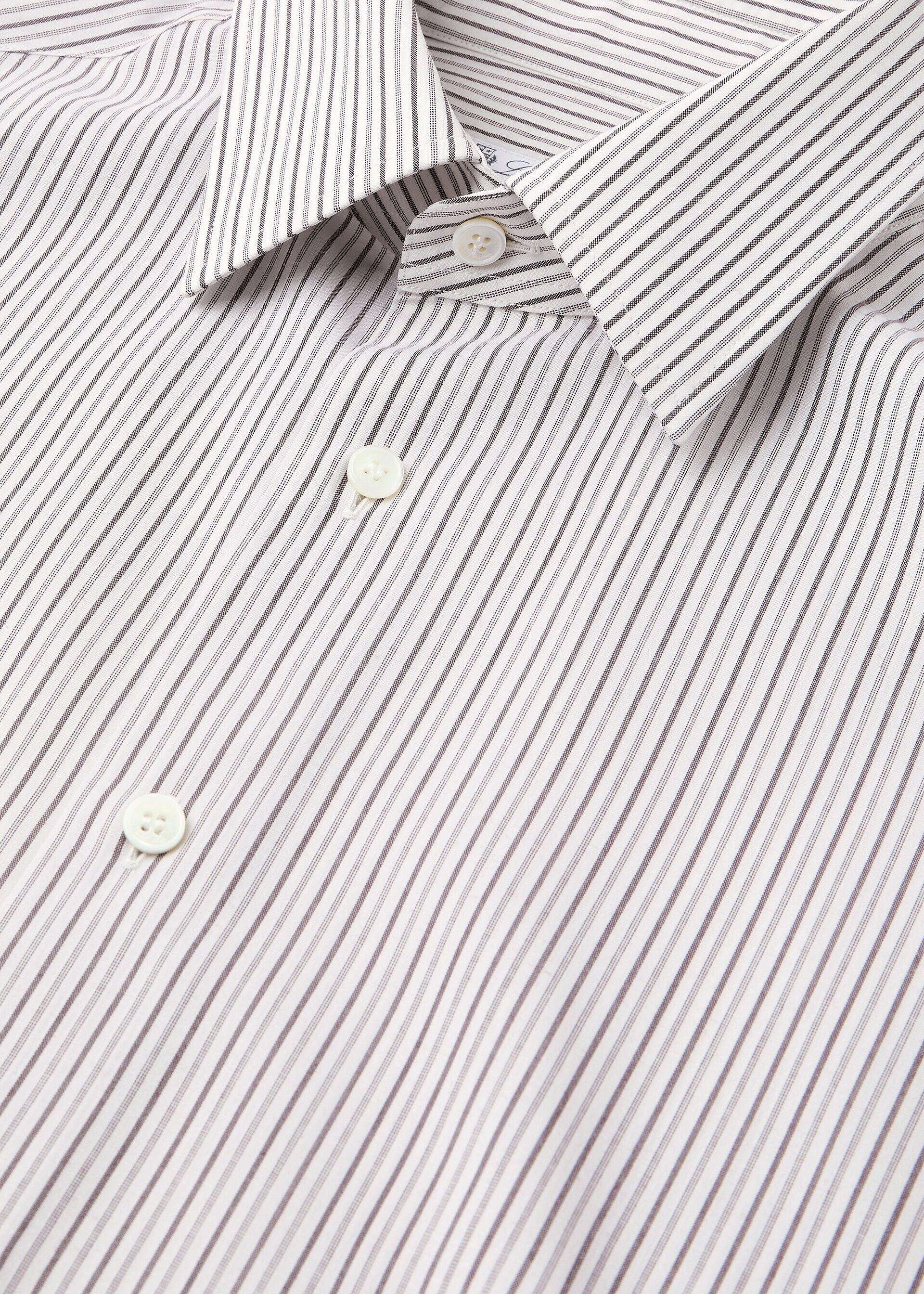 Loro Piana os11x0326 FRM0723 Filippo Shirt in Red & Light Red Stripes Size US S / EU 44-46 / 1 - 7 Thumbnail
