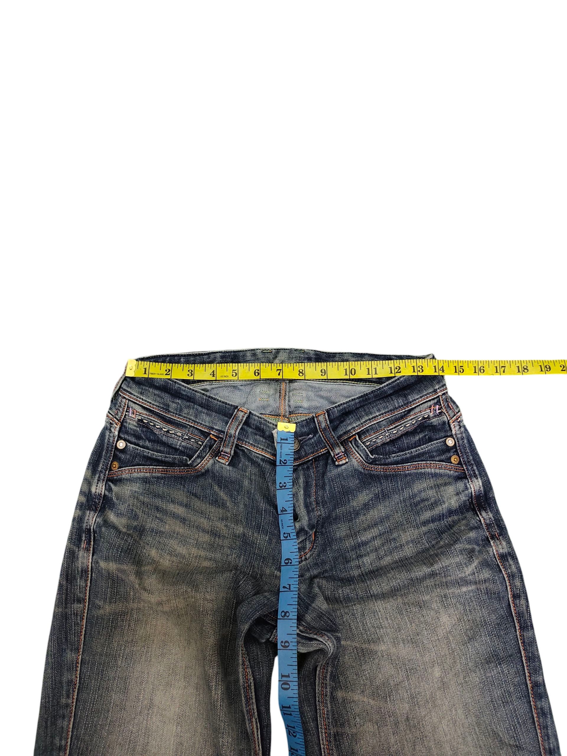 Le Grande Bleu (L.G.B.) Flare Jeans brappers Clawmark Faded Bootcut Low Rise Size US 29 - 15 Thumbnail