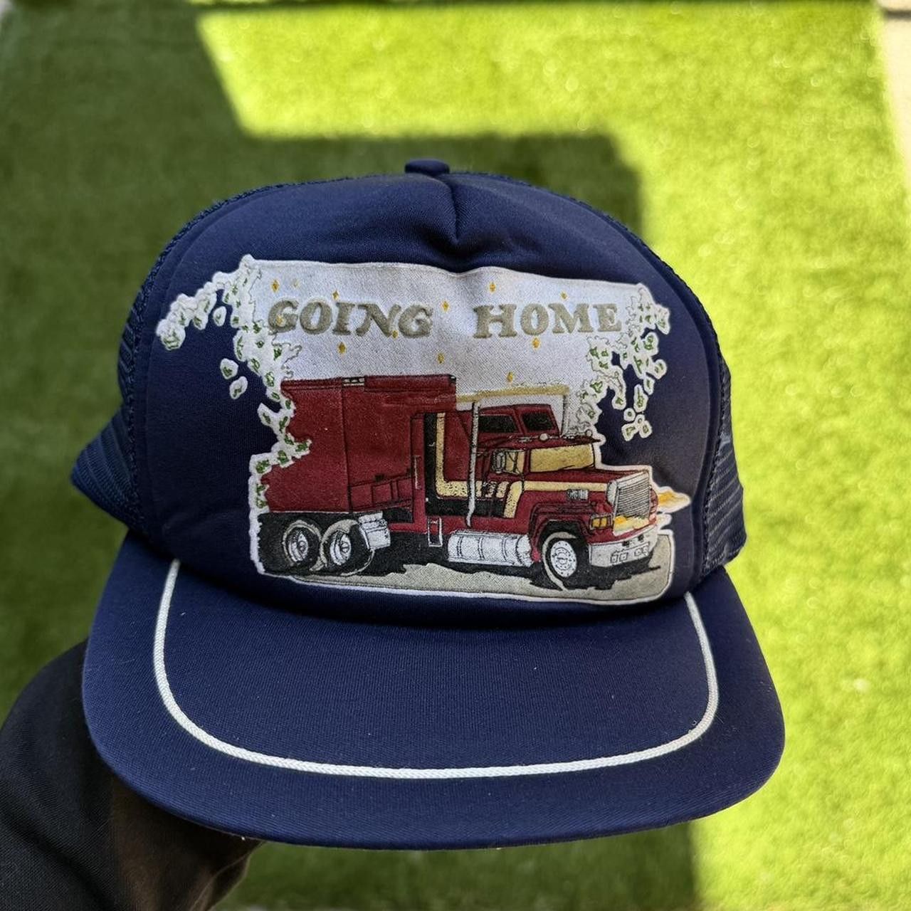 Vintage Navy blue trucker hat 80s Rigger Vintage Size ONE SIZE - 1 Thumbnail