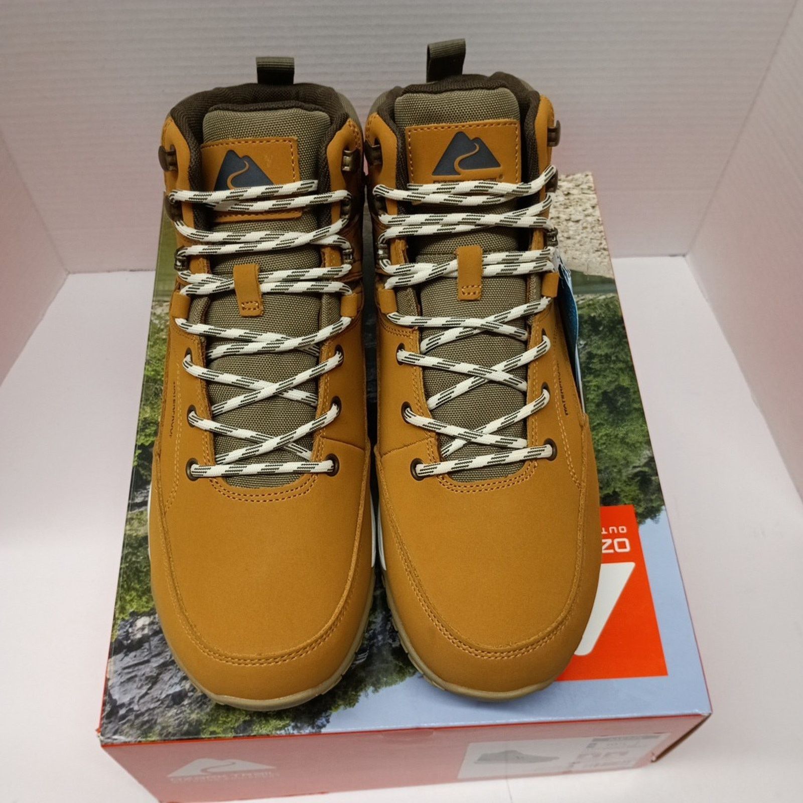 Other Men's Ozark Trail Waterproof Hiking Boots Size 10.5 Wheat Size US 10.5 / EU 43-44 - 3 Thumbnail