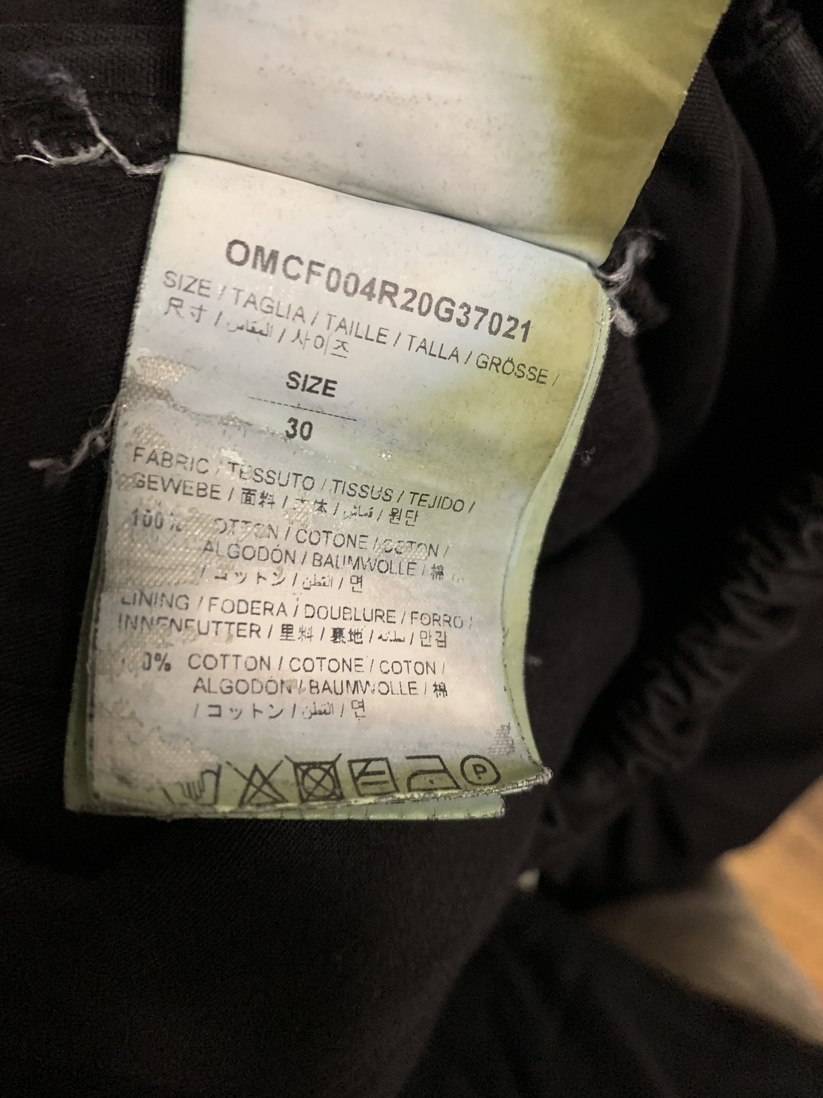 Off-White OFF-WHITE S/S 2020 Parachute Cargo Pant ⊛ BLACK ⊛ Used/Worn Size US 30 / EU 46 - 15 Thumbnail