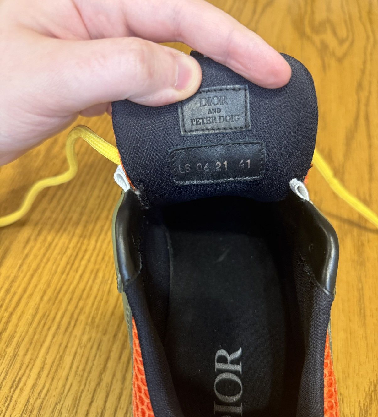 Dior Dior x Peter Doig B22 Sneaker (Khaki/Orange) Size US 8 / EU 41 - 7 Thumbnail