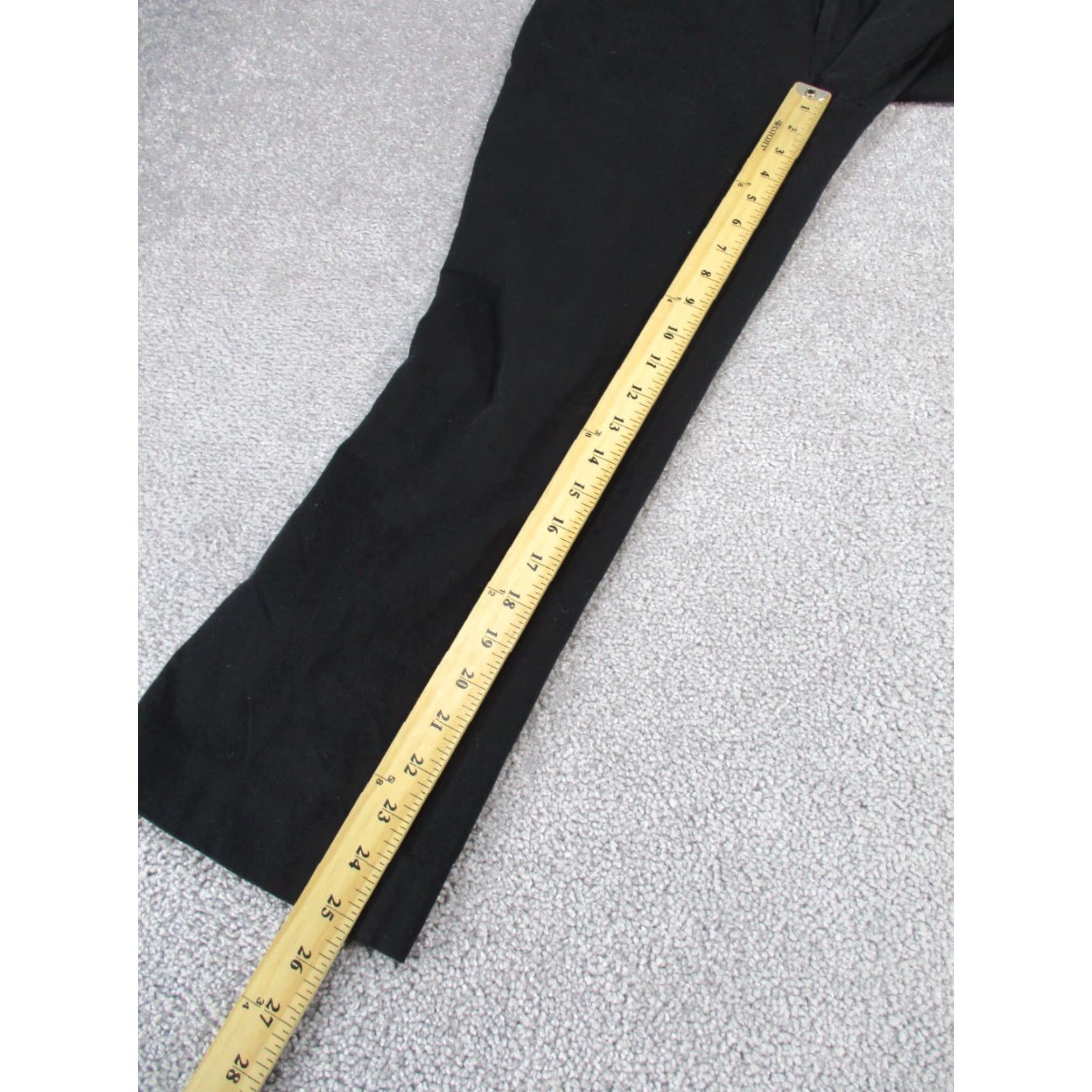 Anthropologie VINTAGE Maeve Anthropologie Dress Pants Womens 4 Black Straight Leg Adult Regular Knit Flat Front Solid 90s Mens Womens? Size 27" / US 4 / IT 40 - 4 Thumbnail