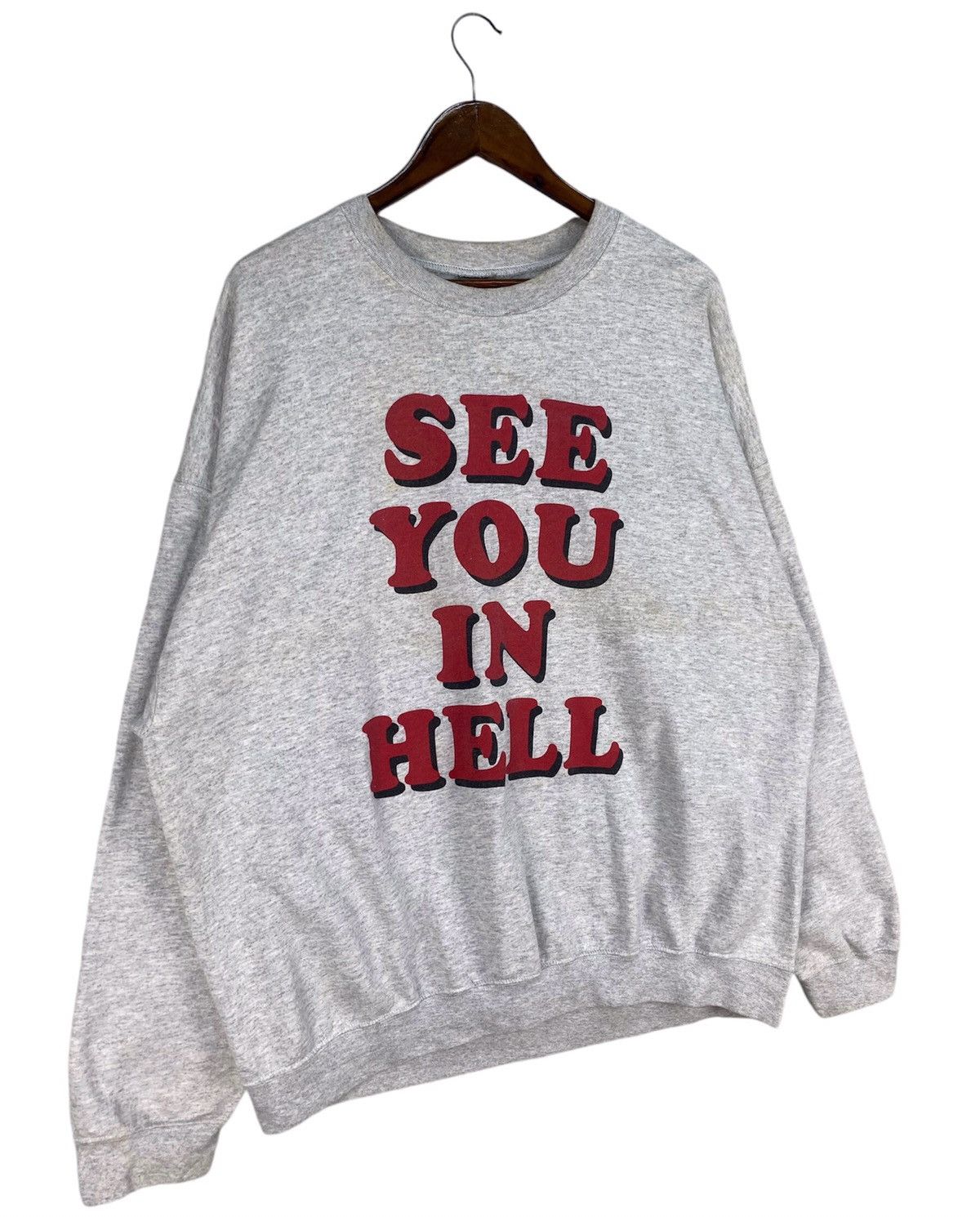 Designer × Japanese Brand × Vintage 🔥RARE🔥SEE YOU IN HELL SWEATSHIRT Size US XXL / EU 58 / 5 - 2 Thumbnail