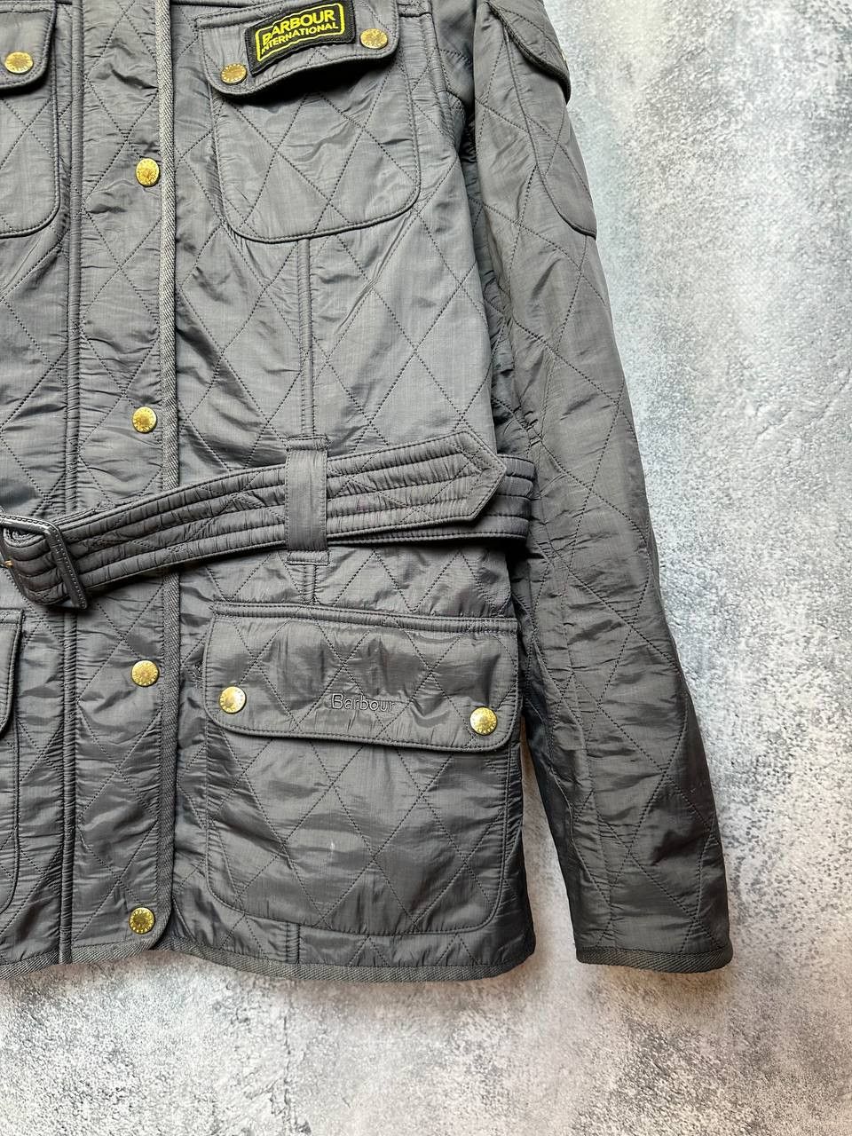 Barbour Barbour International Quilted Jacket with Belt Biker Size L / US 10 / IT 46 - 9 Thumbnail