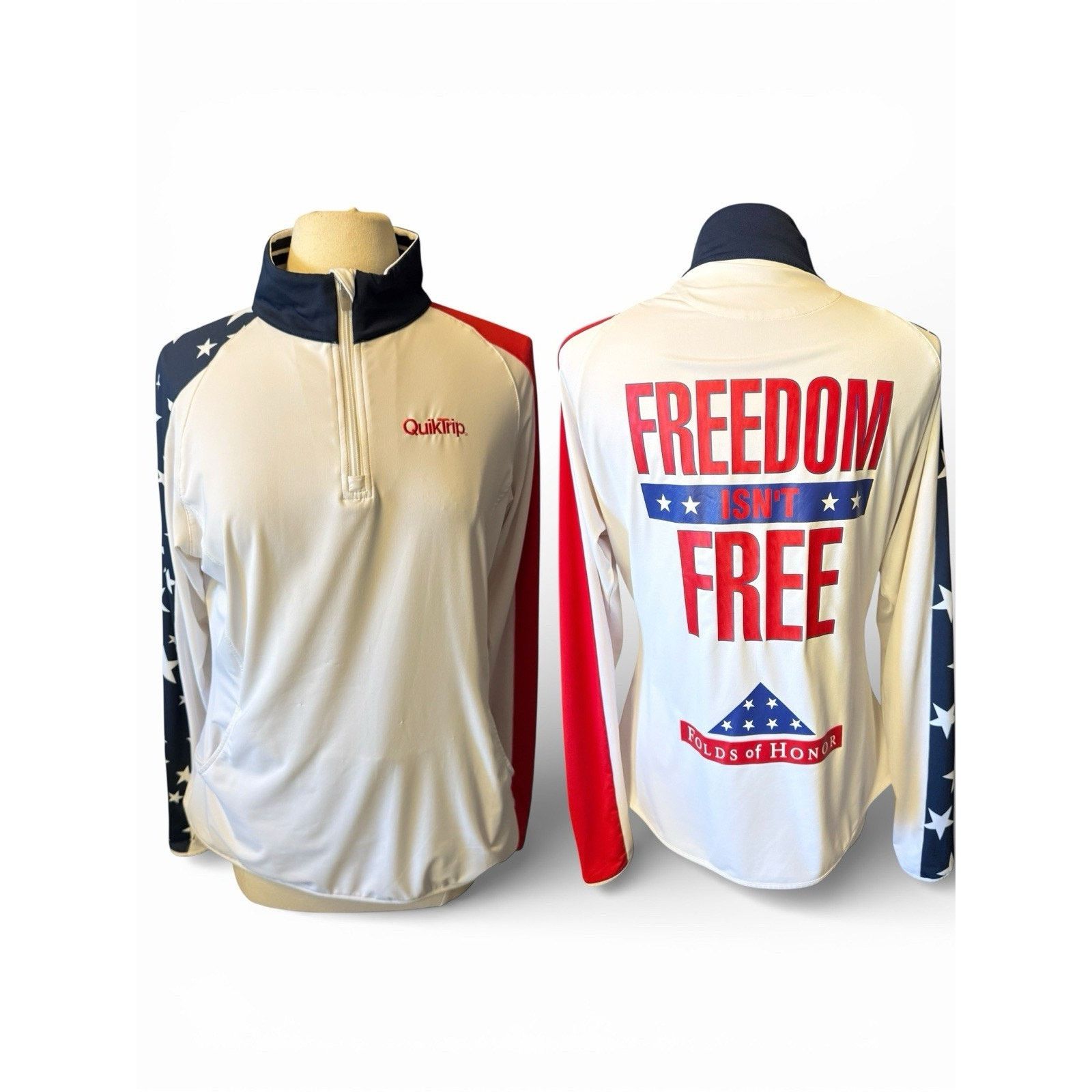 Other Folds of Honor Freedom Isn’t Free Women’s Quarter Zip Size XL / US 12-14 / IT 48-50 - 1 Thumbnail