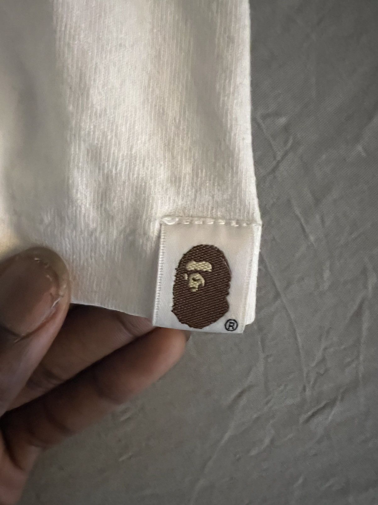 Bape BAPE A Bathing Ape College Tee White Size US XL / EU 56 / 4 - 5 Thumbnail