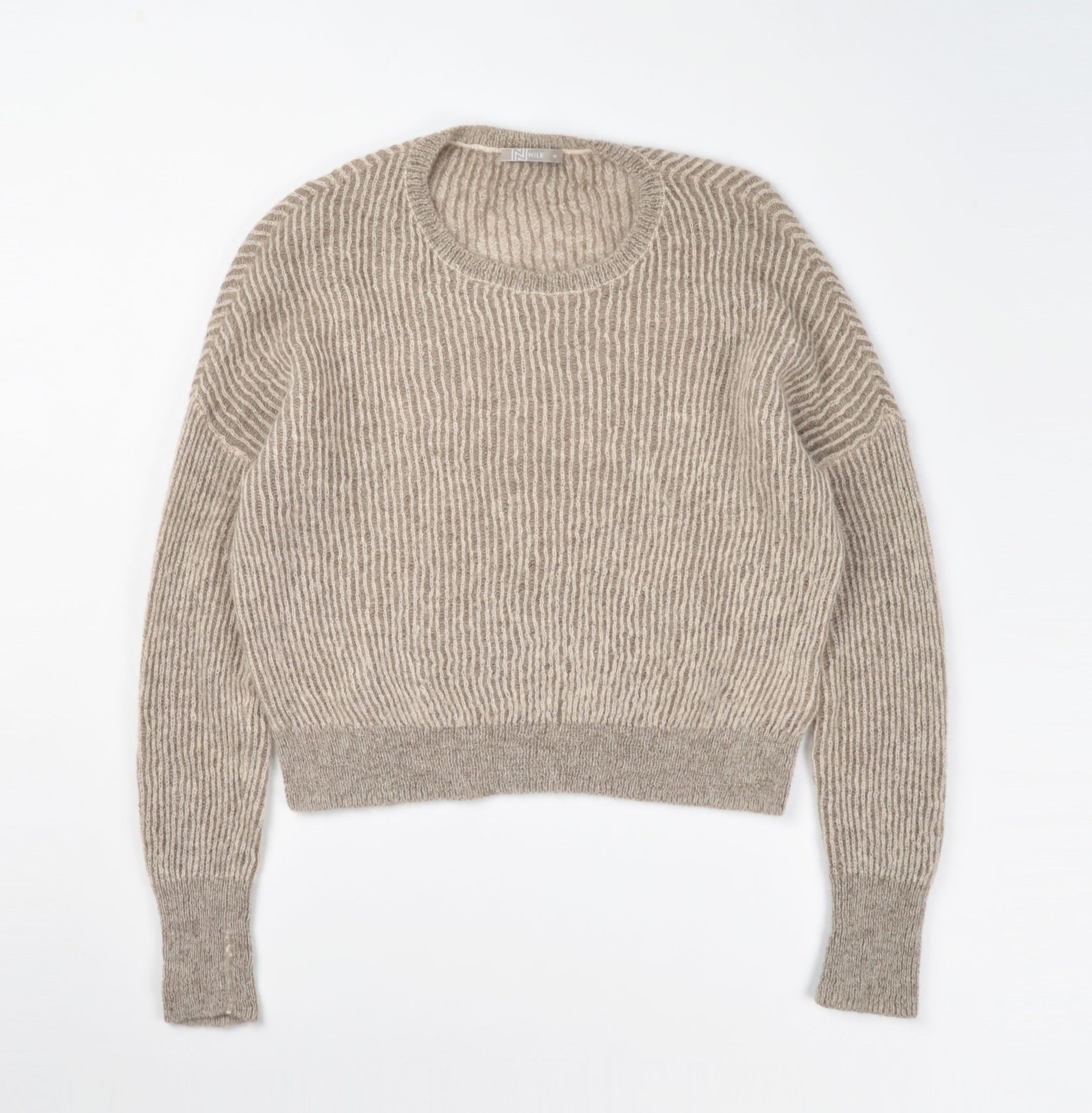 Designer Nile Atelier Gray Lightweight Mohair Blend Sweater Size M / US 6-8 / IT 42-44 - 4 Thumbnail