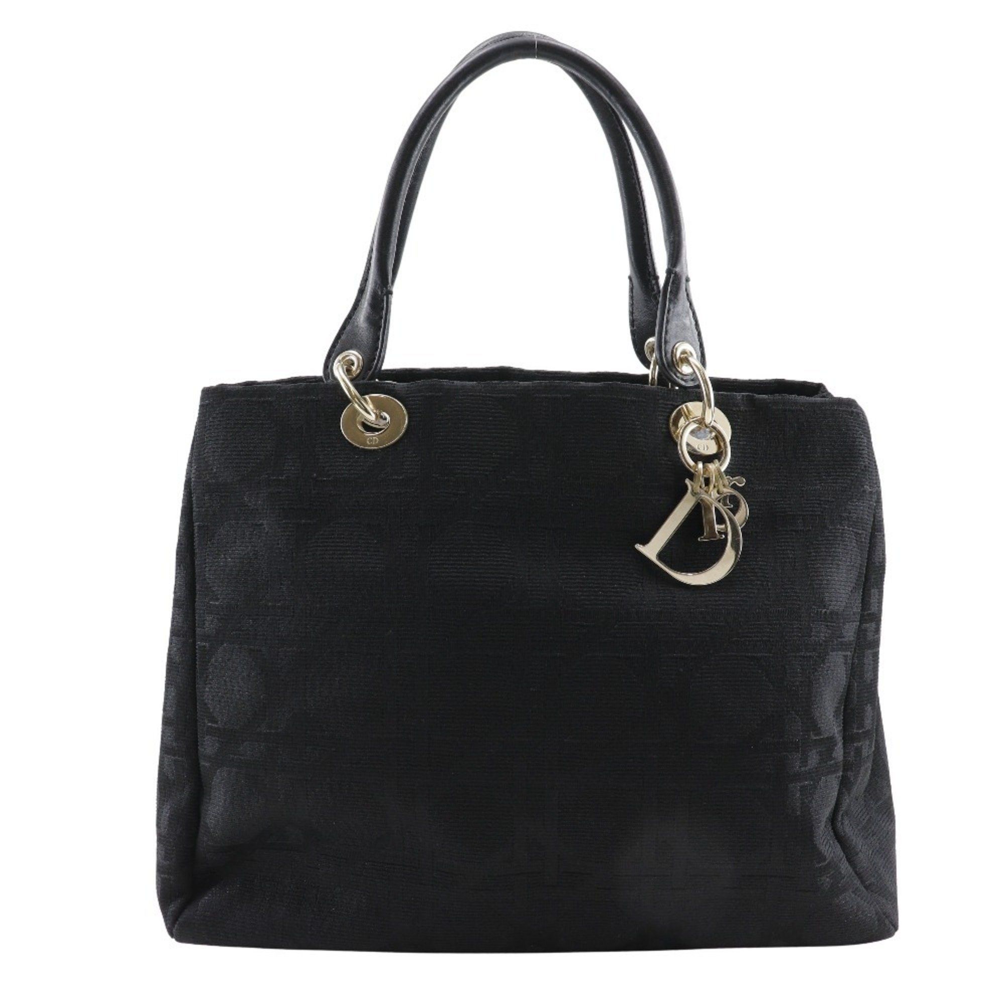 Dior Christian Dior Canage Tote Bag JC49449 Nylon Canvas Black Women's Size ONE SIZE - 1 Thumbnail