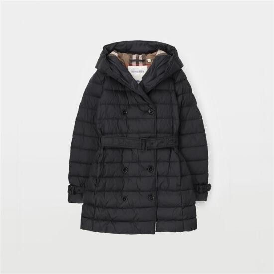 Burberry o1w1db10326 Hooded Padded Down Coat in Black Size XL / US 12-14 / IT 48-50 - 1 Thumbnail