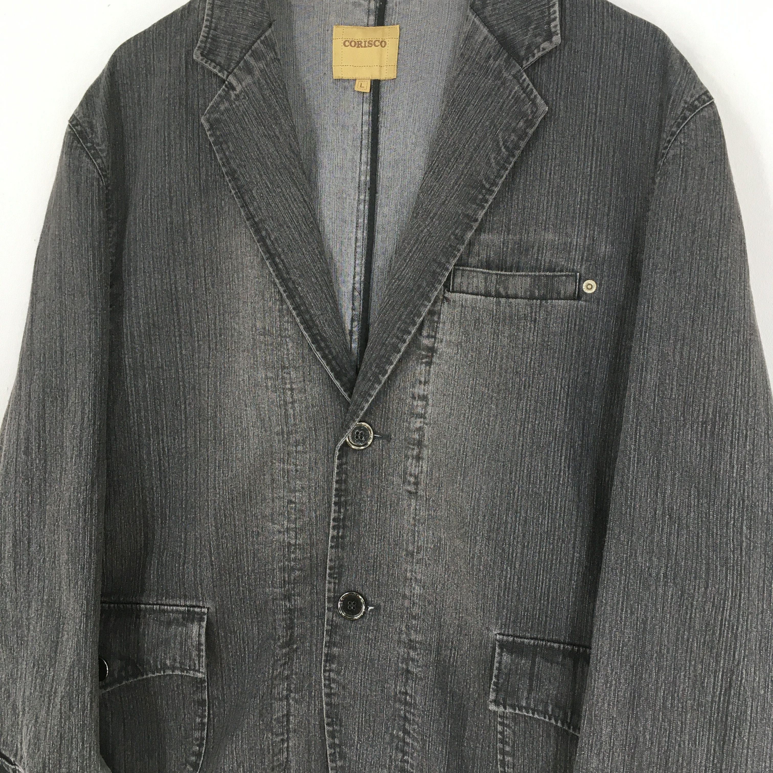 Other Vintage 1980s Denim Jeans Workwear Black Jacket Large Size US L / EU 52-54 / 3 - 4 Thumbnail