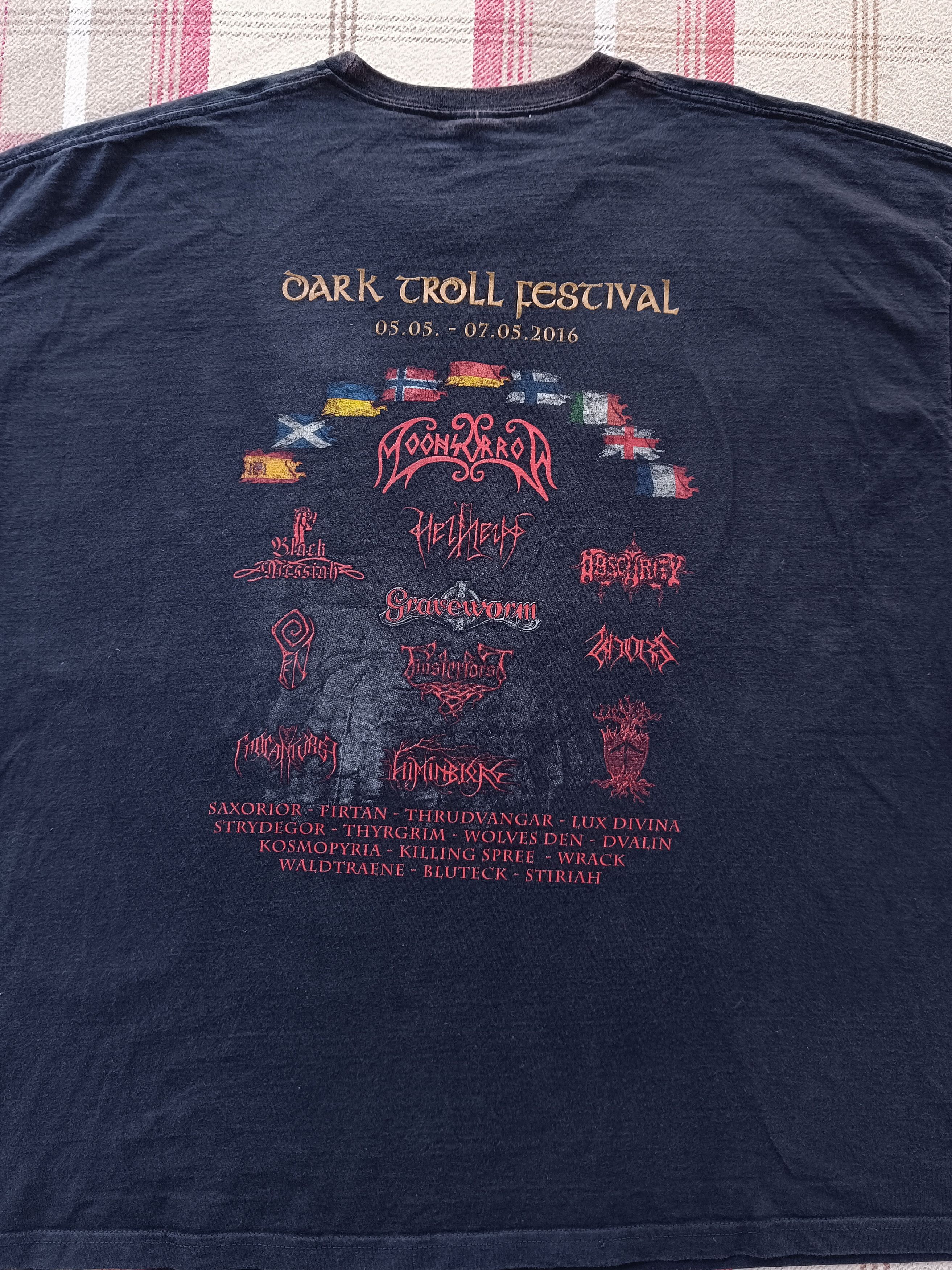 Band Tees × Vintage Vintage Dark Troll Festival 2016 Shirt Size XXXL Hard Rock Size US XXL / EU 58 / 5 - 8 Thumbnail