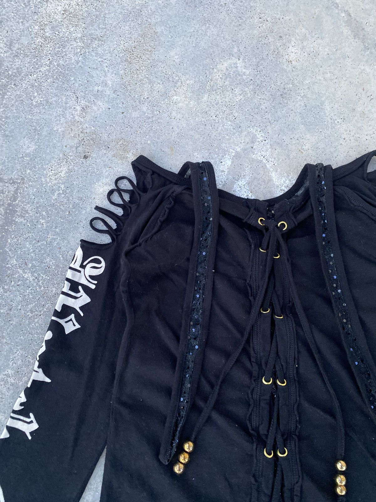 Japanese Brand Grunge Skull Gothic ifsixwasnine styled Goa Punk Tees Size XS / US 0-2 / IT 36-38 - 9 Thumbnail