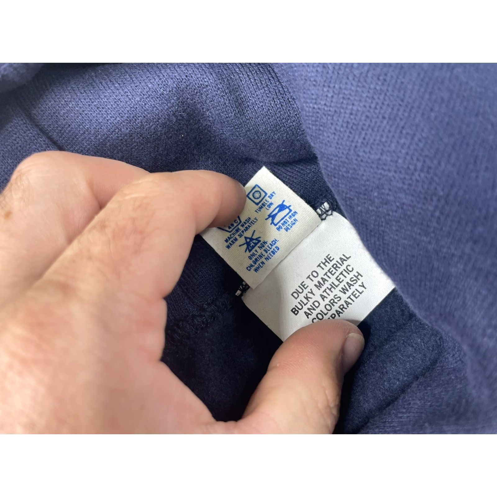 Champion VINTAGE Champion Hoodie Sweatshirt & Pants Set Late Night Mens XL Blue 1980s Cotton Blend Regular Long Sleeve Mens Size US XL / EU 56 / 4 - 5 Thumbnail