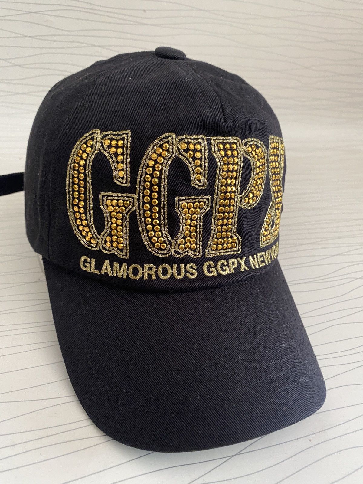 If Six Was Nine GGPX Glamorous Studded Logo Baseball Cap Black – New York Size ONE SIZE - 4 Thumbnail