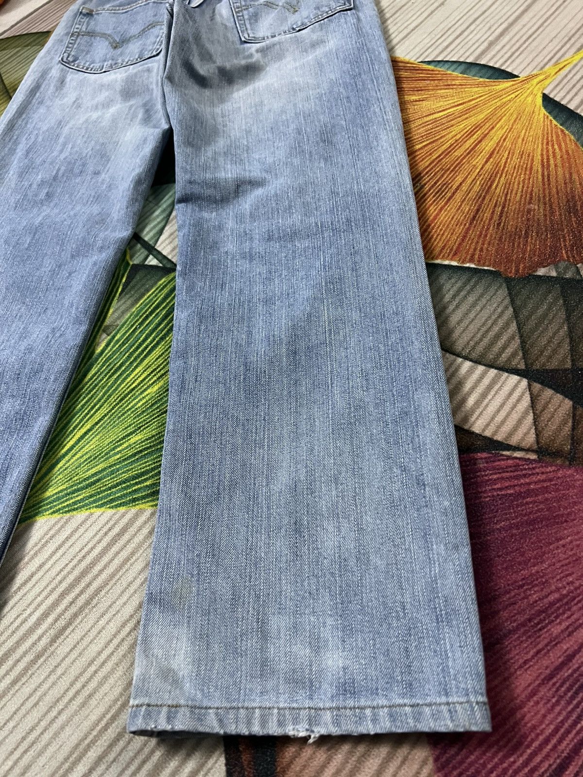 Levi's 💥Vintage Levis 533 Light Wash Distress Jean Size US 30 / EU 46 - 13 Thumbnail