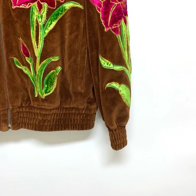 Gucci Gucci Velvet Jacket with Floral Embroidery-2506 Size S / US 4 / IT 40 - 8 Thumbnail