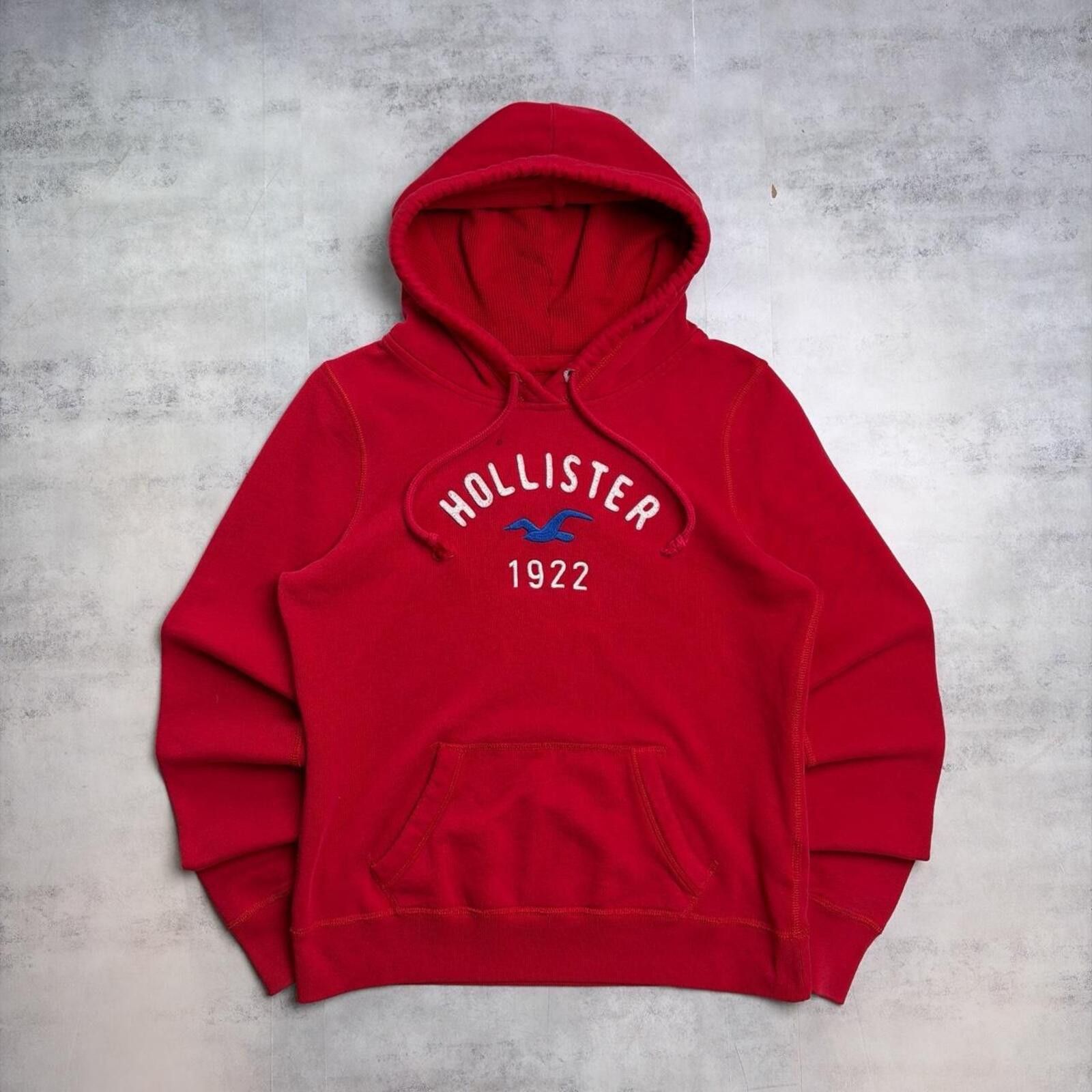 Other Y2K Red Hollister Grunge Surf Thermal Hoodie Size L / US 10 / IT 46 - 1 Thumbnail