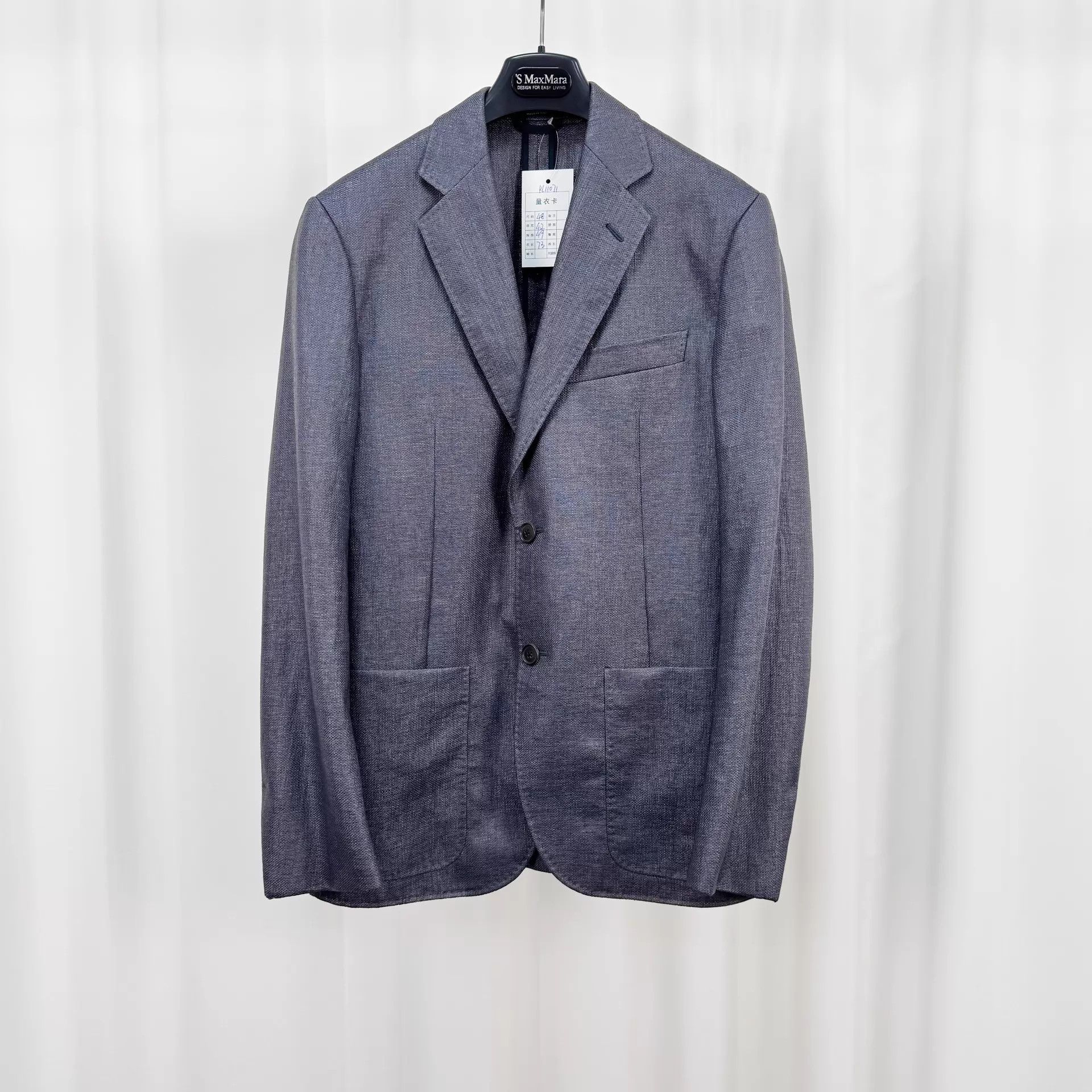 Hermes Hermes Purple Gray Nylon Suit Jacket 48 99 New Size 48R - 1 Thumbnail
