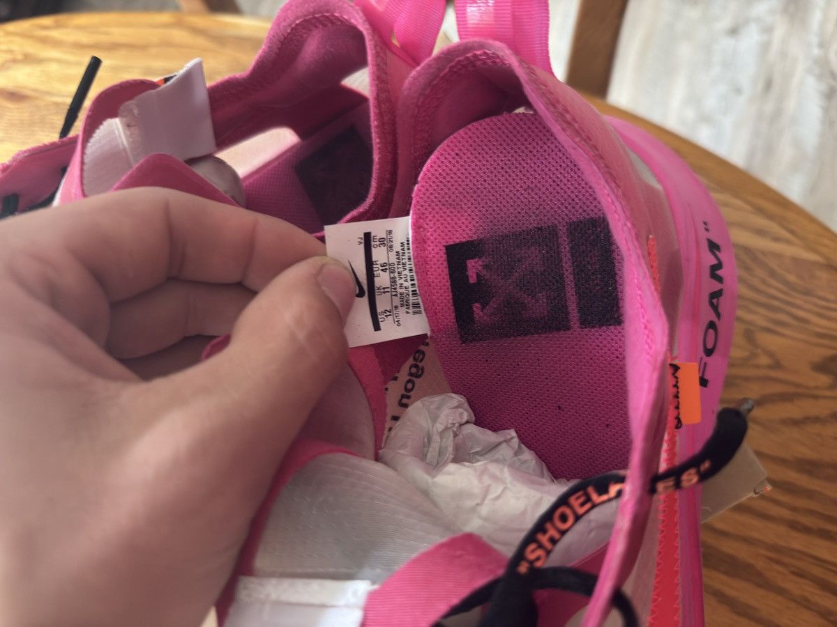 Nike × Off-White Pink tulip off white zoom fly Size US 12 / EU 45 - 7 Thumbnail