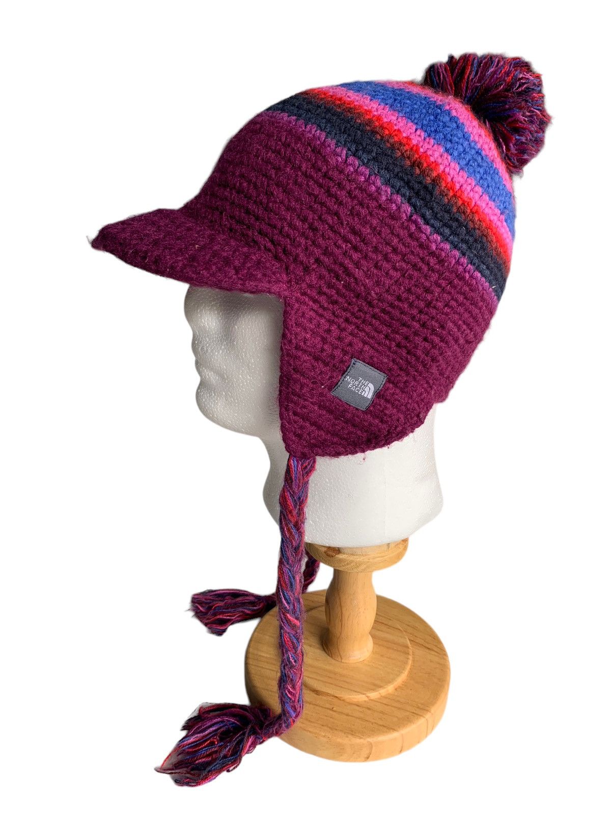 Japanese Brand × The North Face The North Face Multicolour Earflap Crochet knit Beanie Hats Size ONE SIZE - 1 Thumbnail