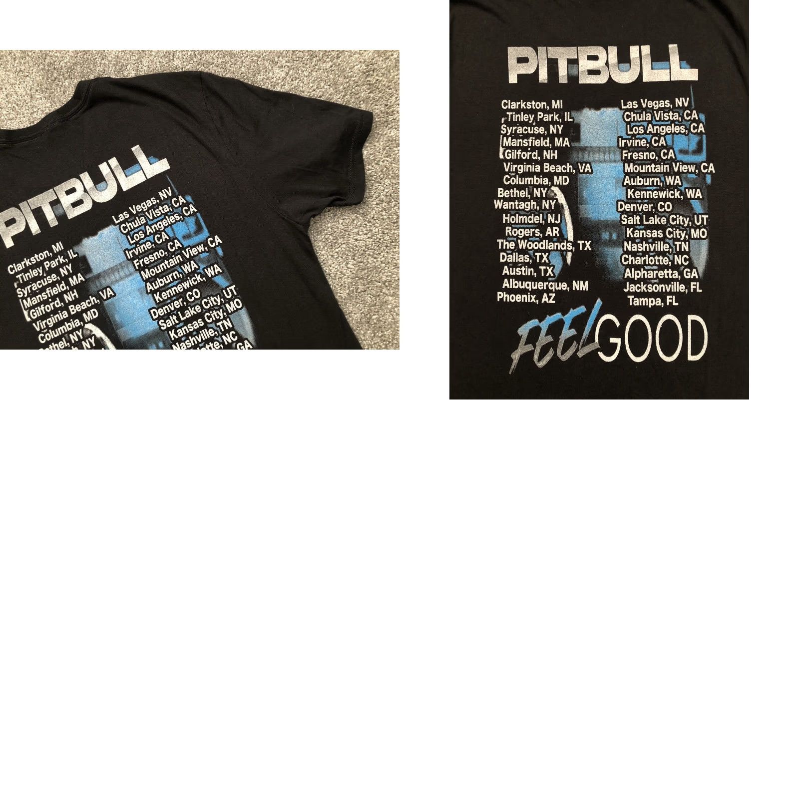 Vintage VINTAGE Pitbull Iggy Azalea Feel Good Tour T Shirt Black L Men Short Sleeve Size US L / EU 52-54 / 3 - 9 Thumbnail