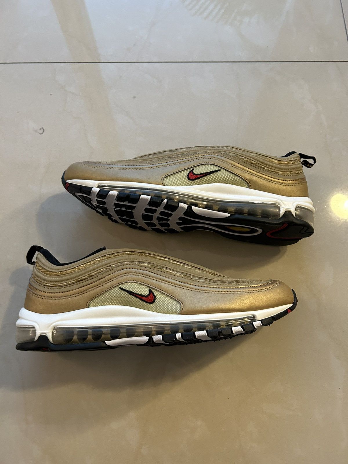 Nike Nike Air Max 97 Metallic Gold Size US 13 / EU 46 - 1 Thumbnail